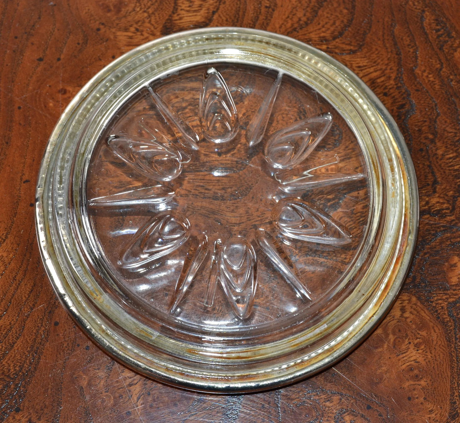 1960s Leonard Silver Manufacturing Attributed Silver Plate & Crystal Wine Glass Coasters- Set of 12 - 10