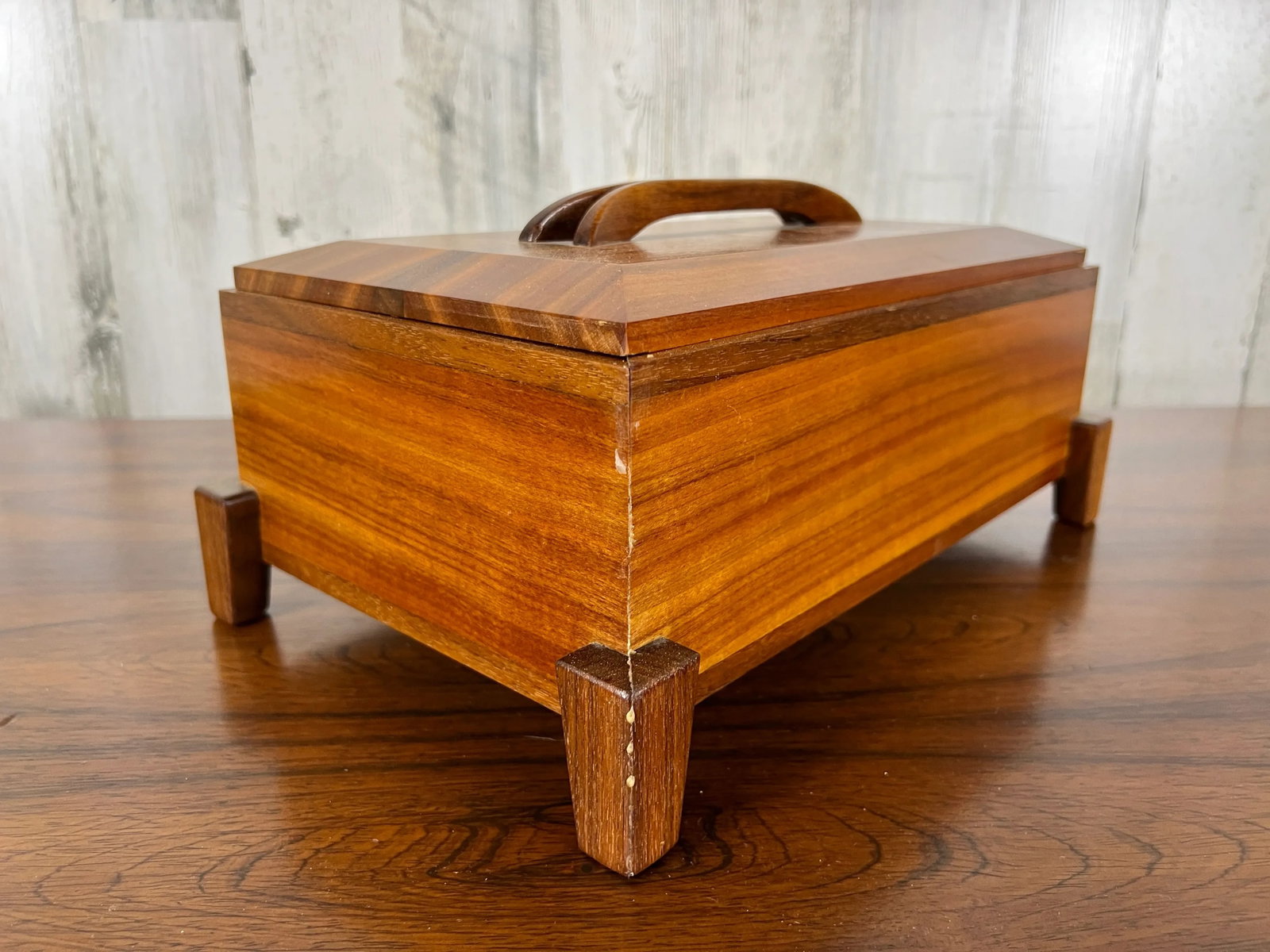 Modernist Teak Jewelry Box - 10