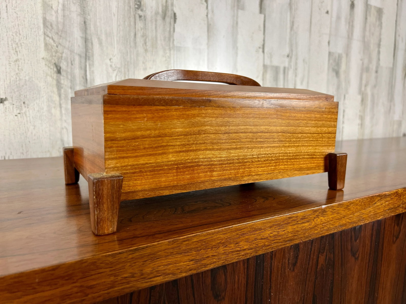 Modernist Teak Jewelry Box - 13