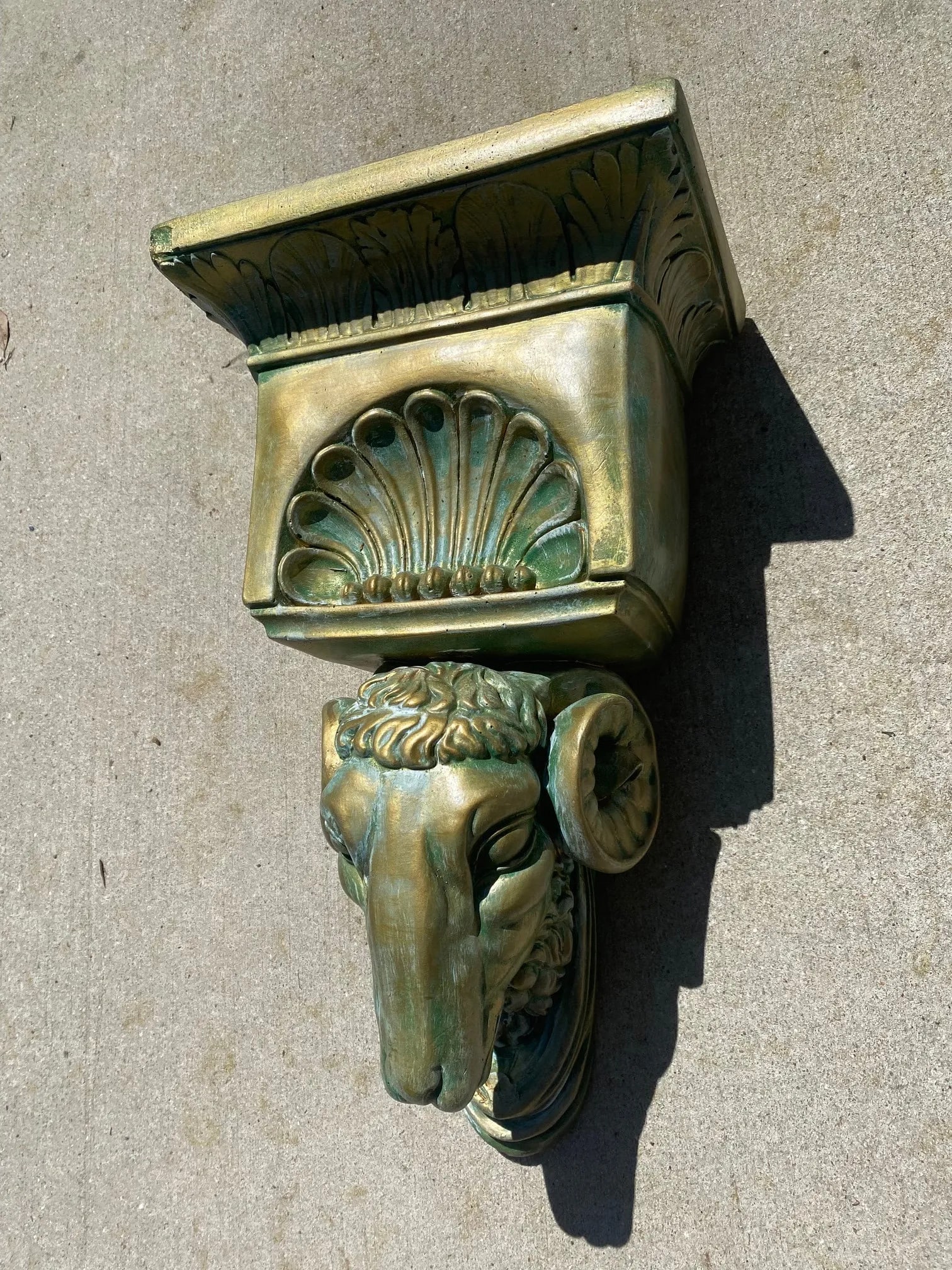 Vintage Rams Head Corbel Shelf - 2