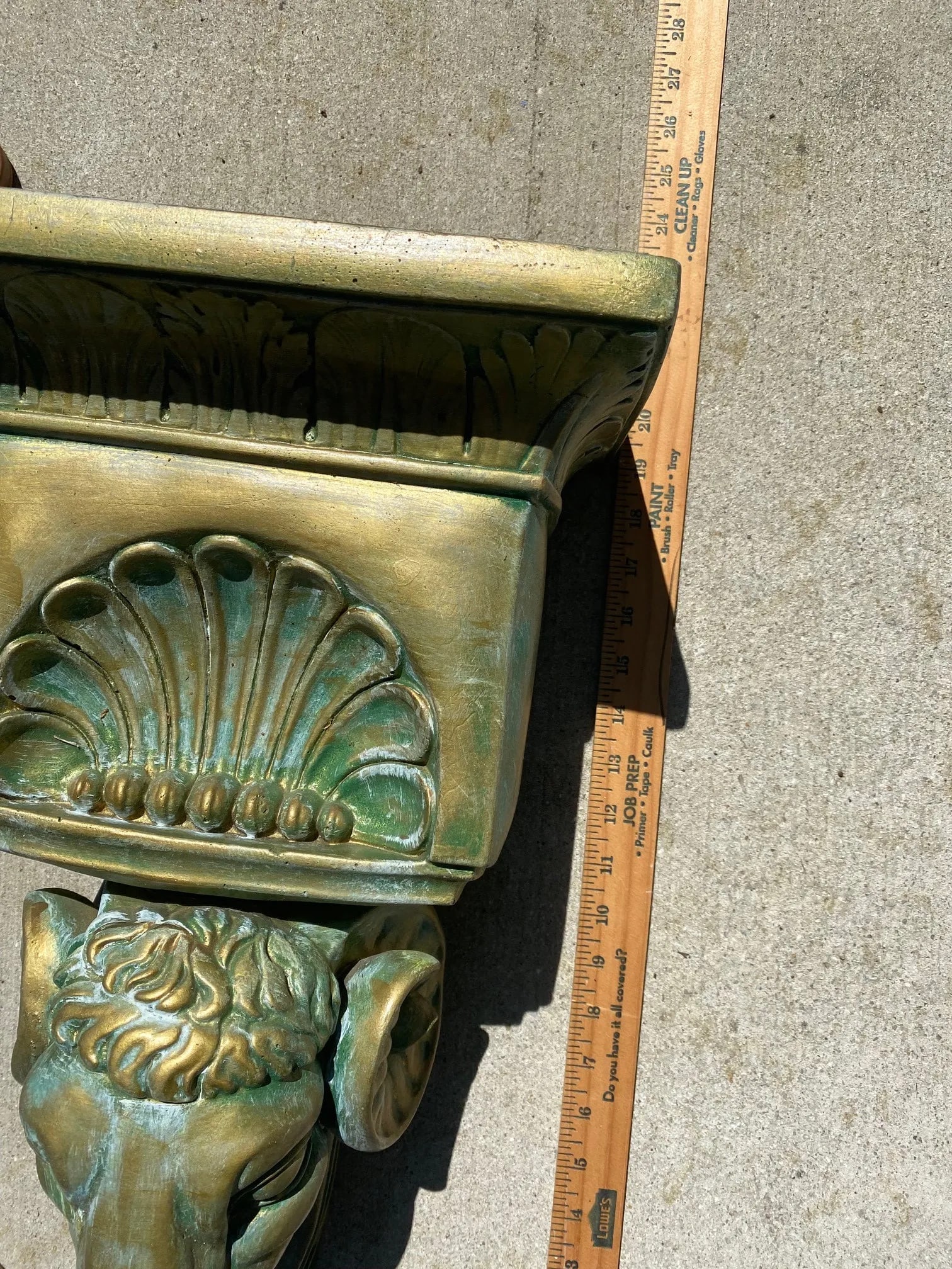 Vintage Rams Head Corbel Shelf - 6