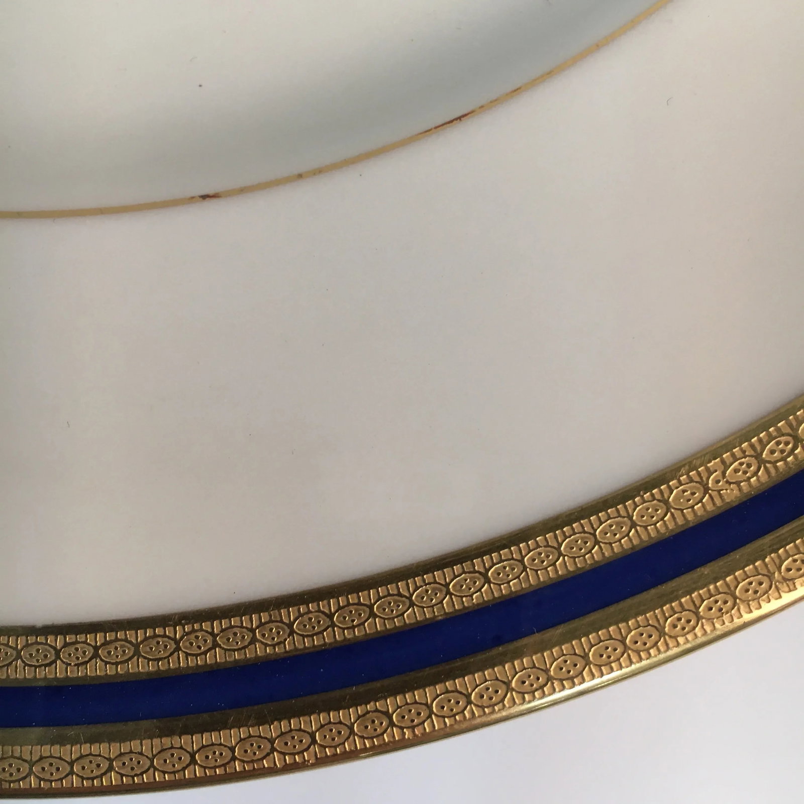 Tiffany & Company Lenox Cobalt + Gold Edge Dinner Plates - Set of 12 - 3
