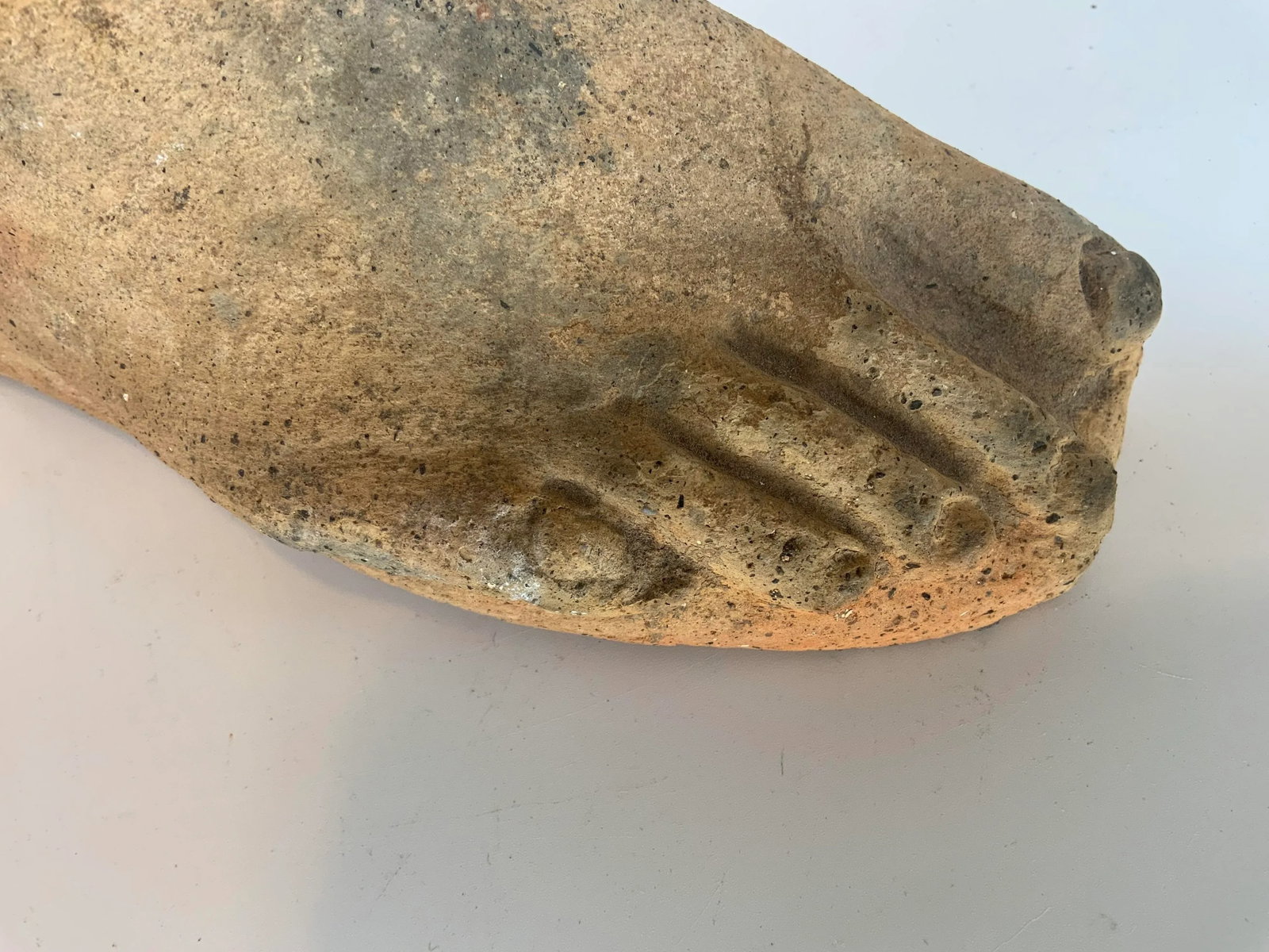 Antique French Terracotta Classical Foot - 12