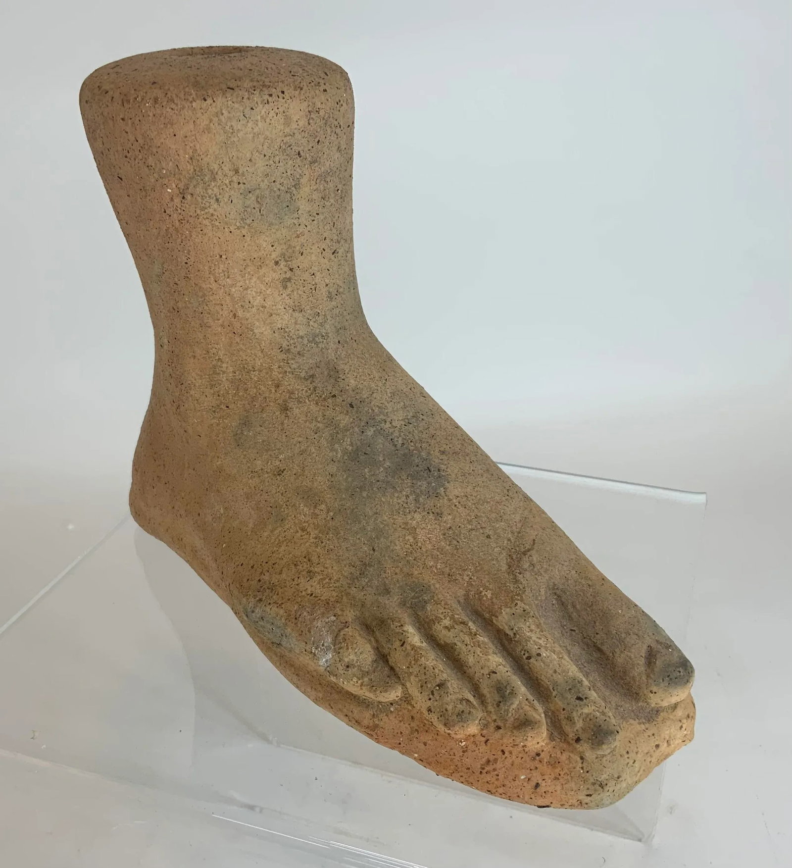 Antique French Terracotta Classical Foot - 3