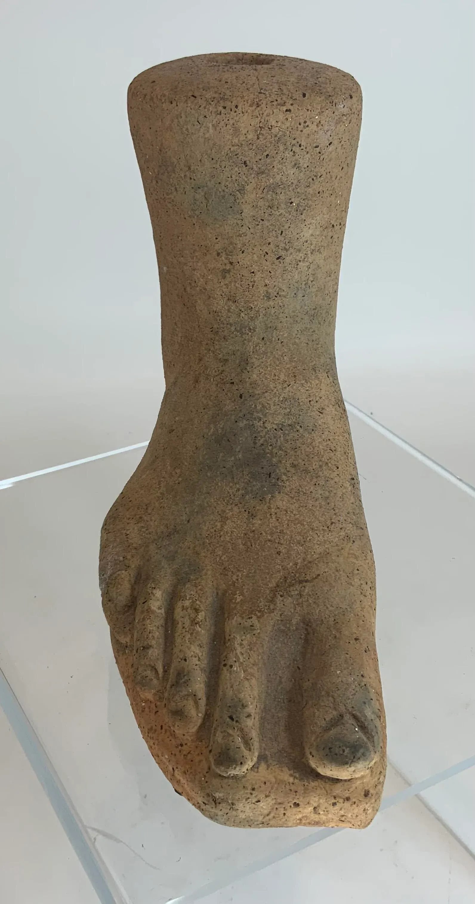 Antique French Terracotta Classical Foot - 5