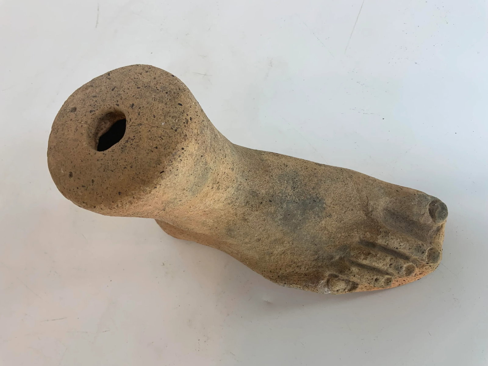 Antique French Terracotta Classical Foot - 6