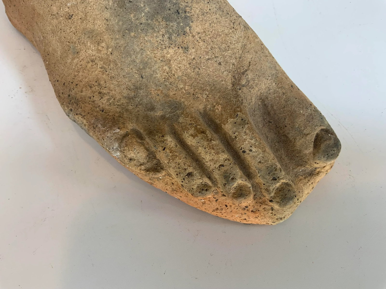 Antique French Terracotta Classical Foot - 9