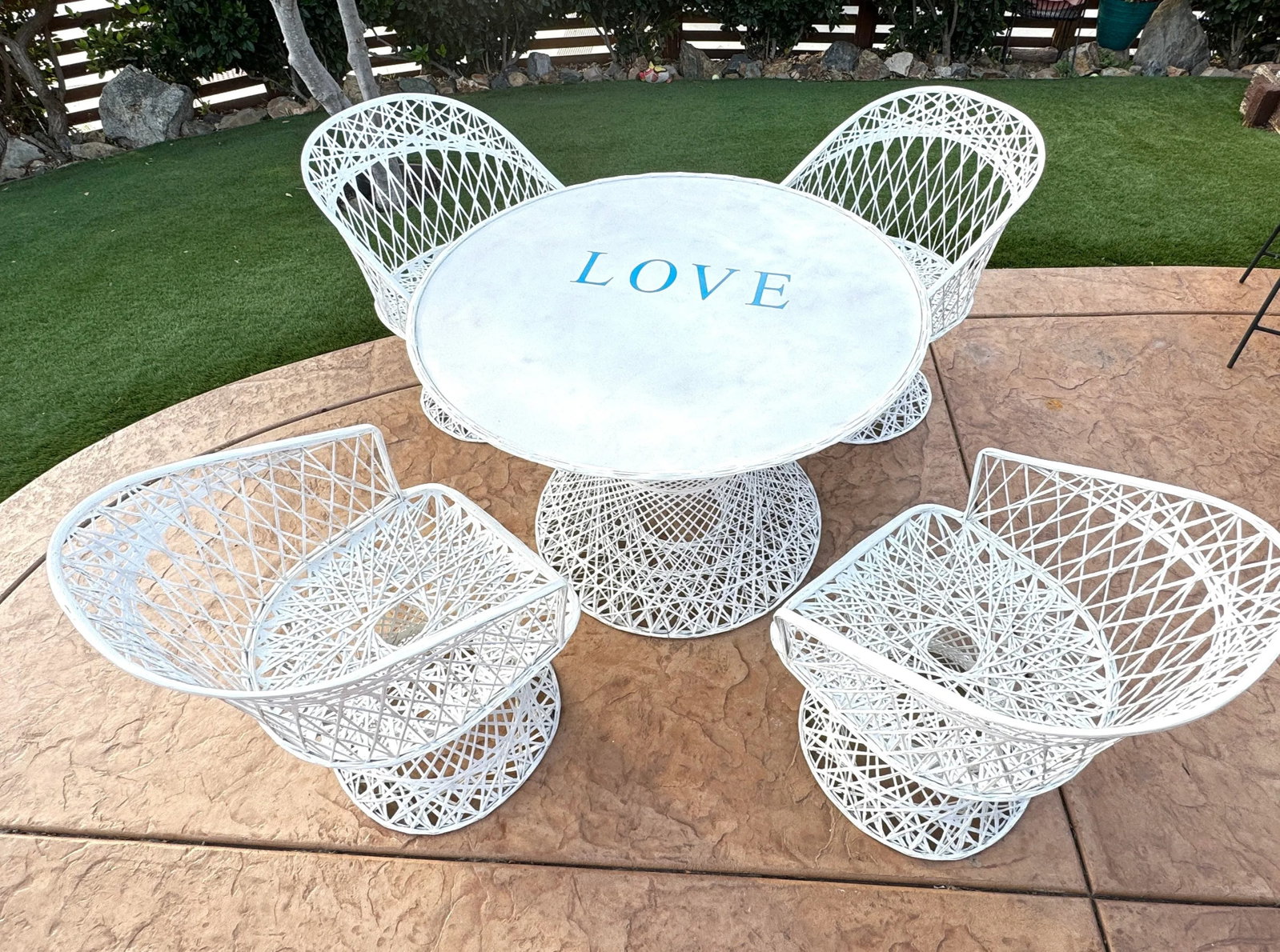 1960's Russell Woodard Spun Fiberglass Dining Set - 11