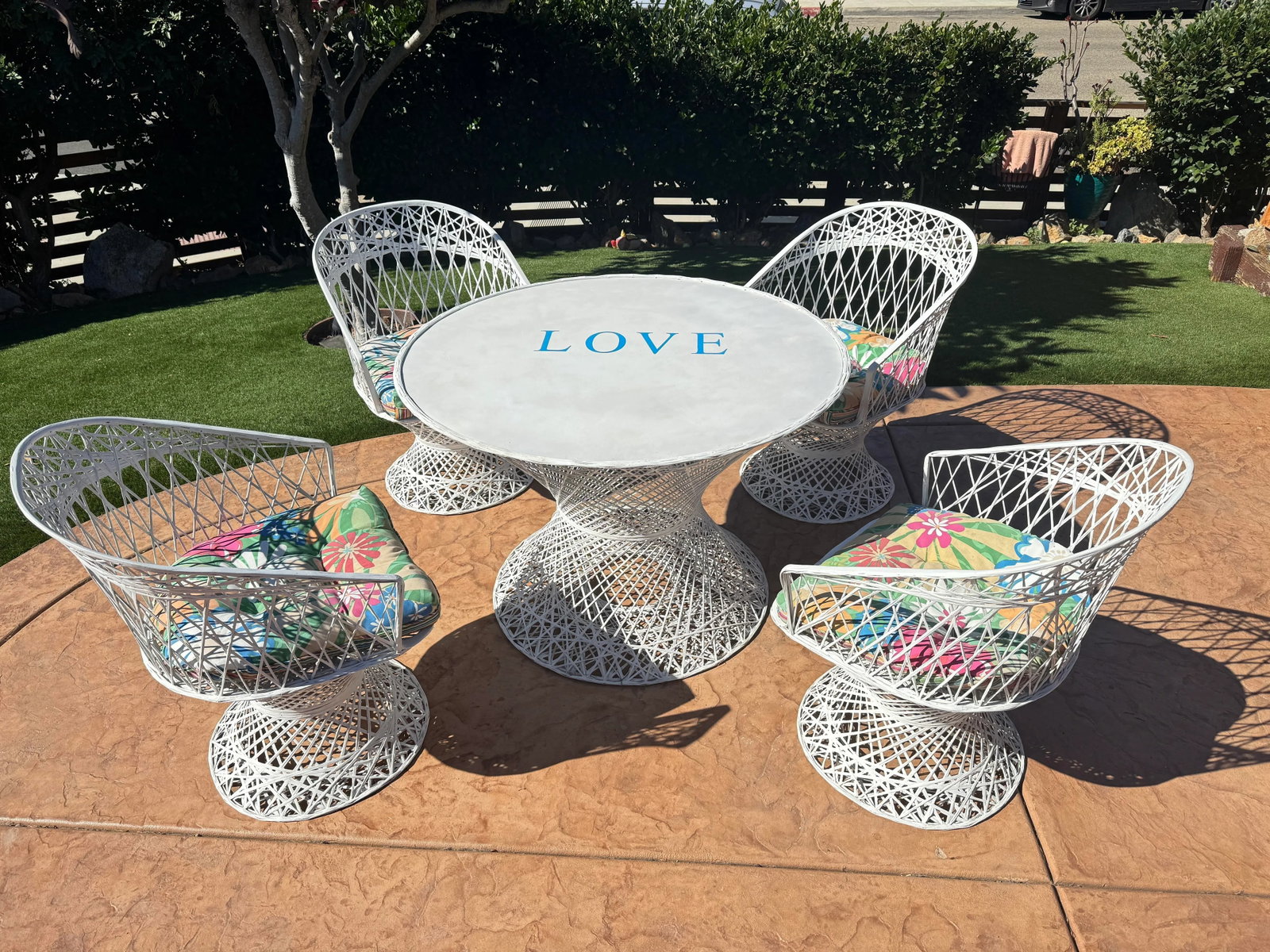 1960's Russell Woodard Spun Fiberglass Dining Set - 12