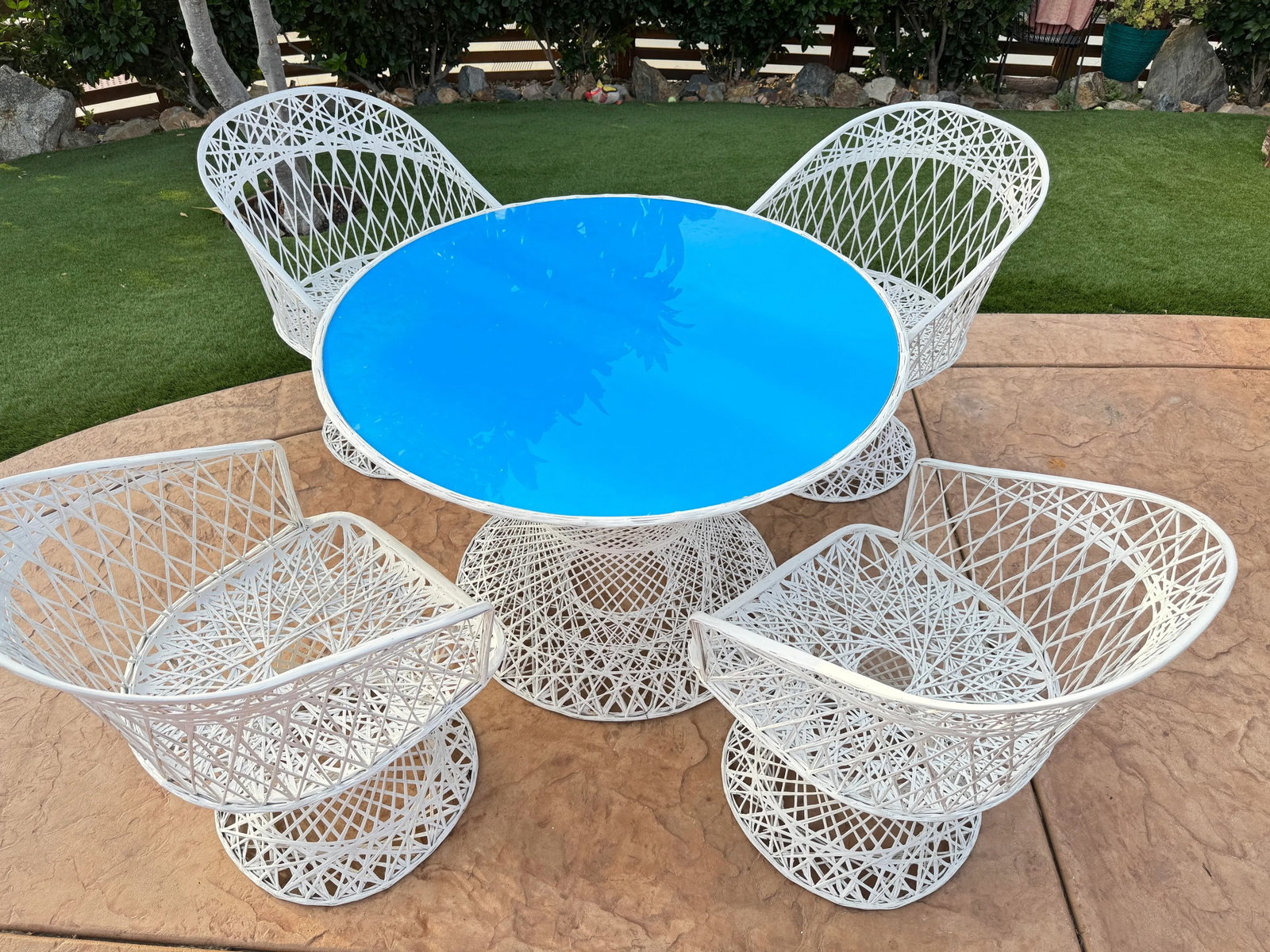 1960's Russell Woodard Spun Fiberglass Dining Set - 6