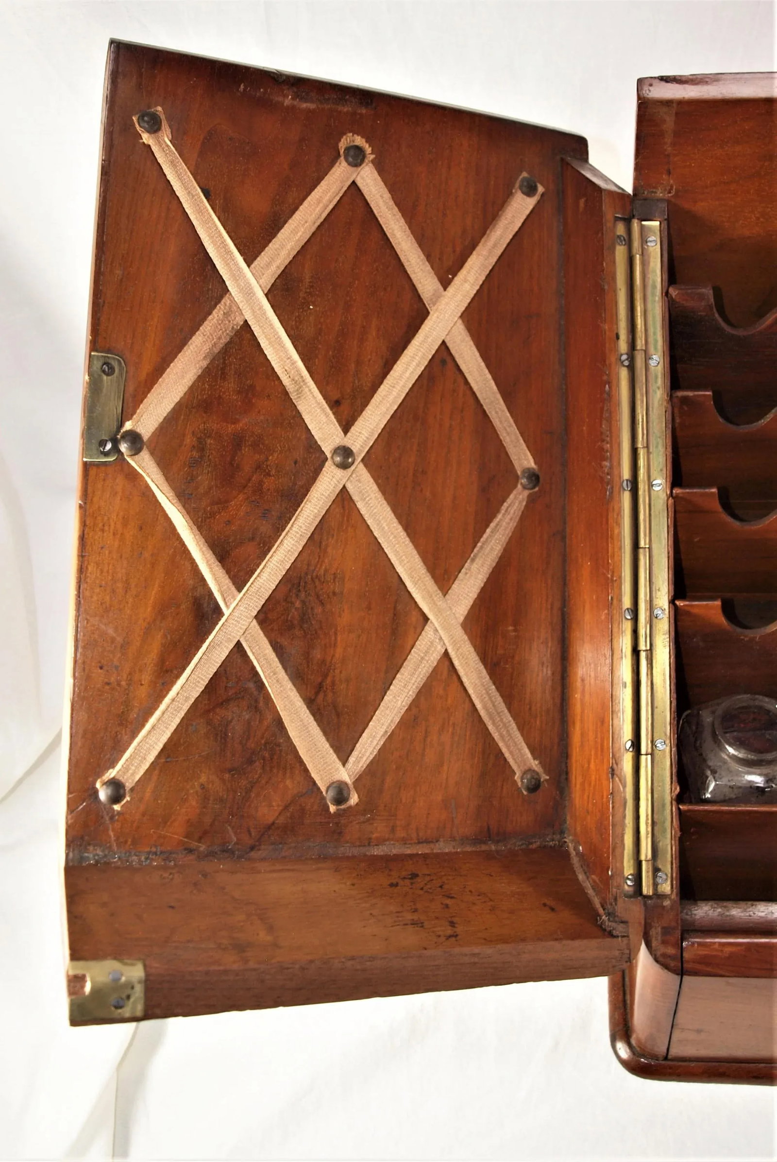 Antique 19th Century Mahogany Writing Box - 4