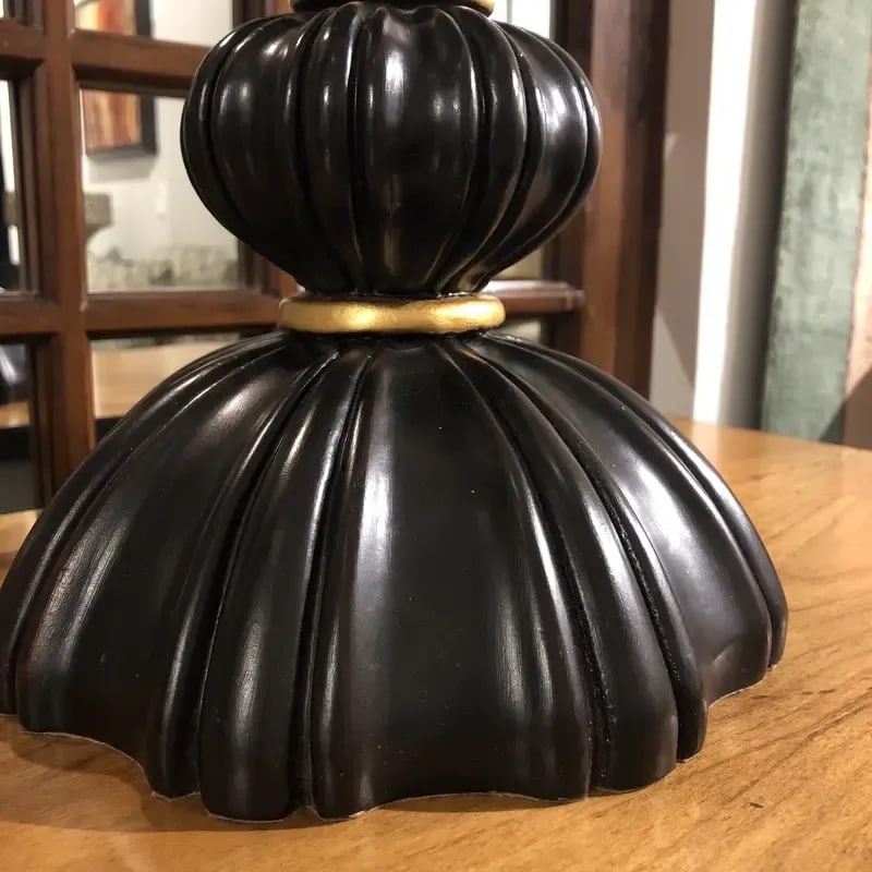 1990s Italian Hand Carved Florentine Style Lamp With Shade - 7