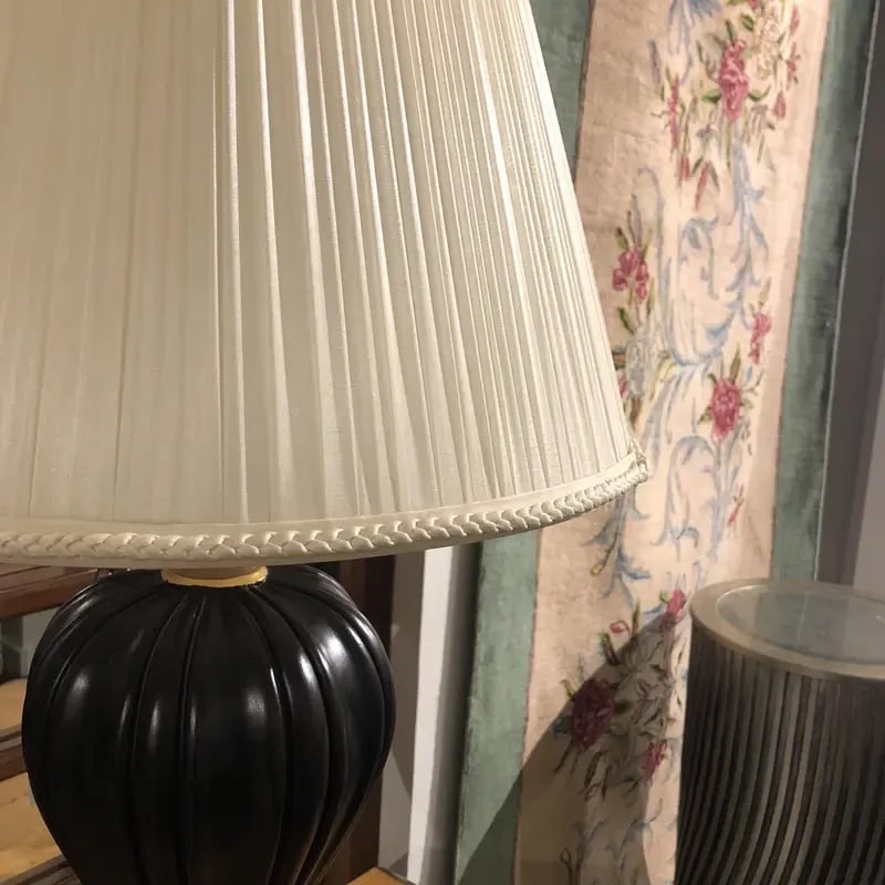 1990s Italian Hand Carved Florentine Style Lamp With Shade - 8