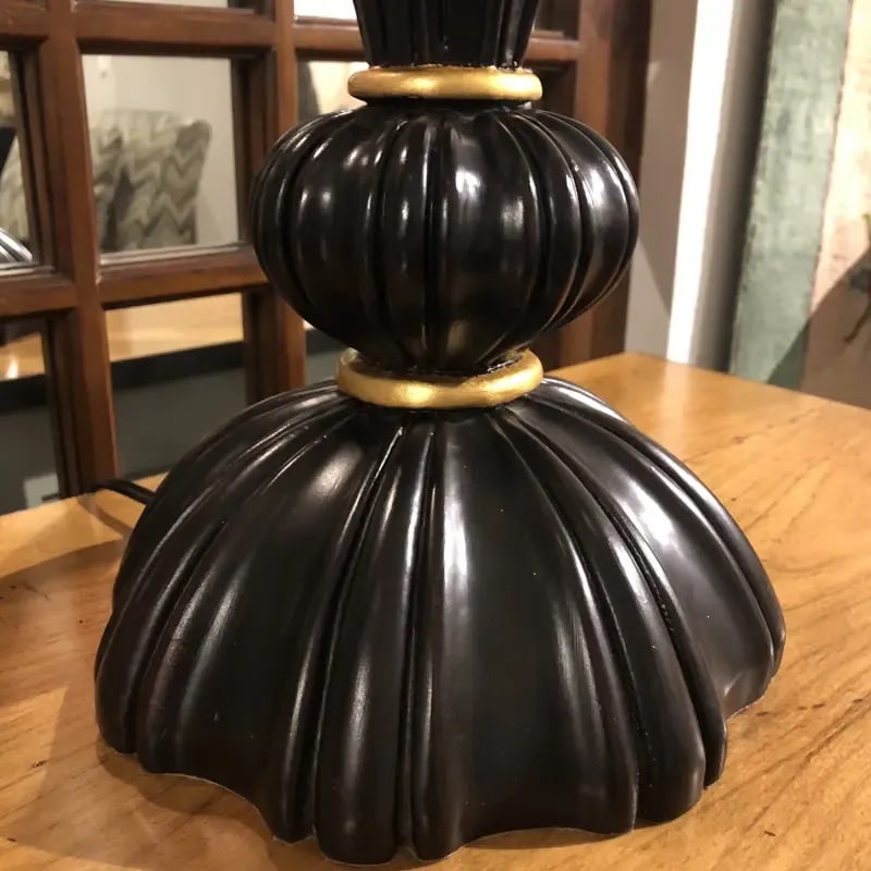 1990s Italian Hand Carved Florentine Style Lamp With Shade - 9