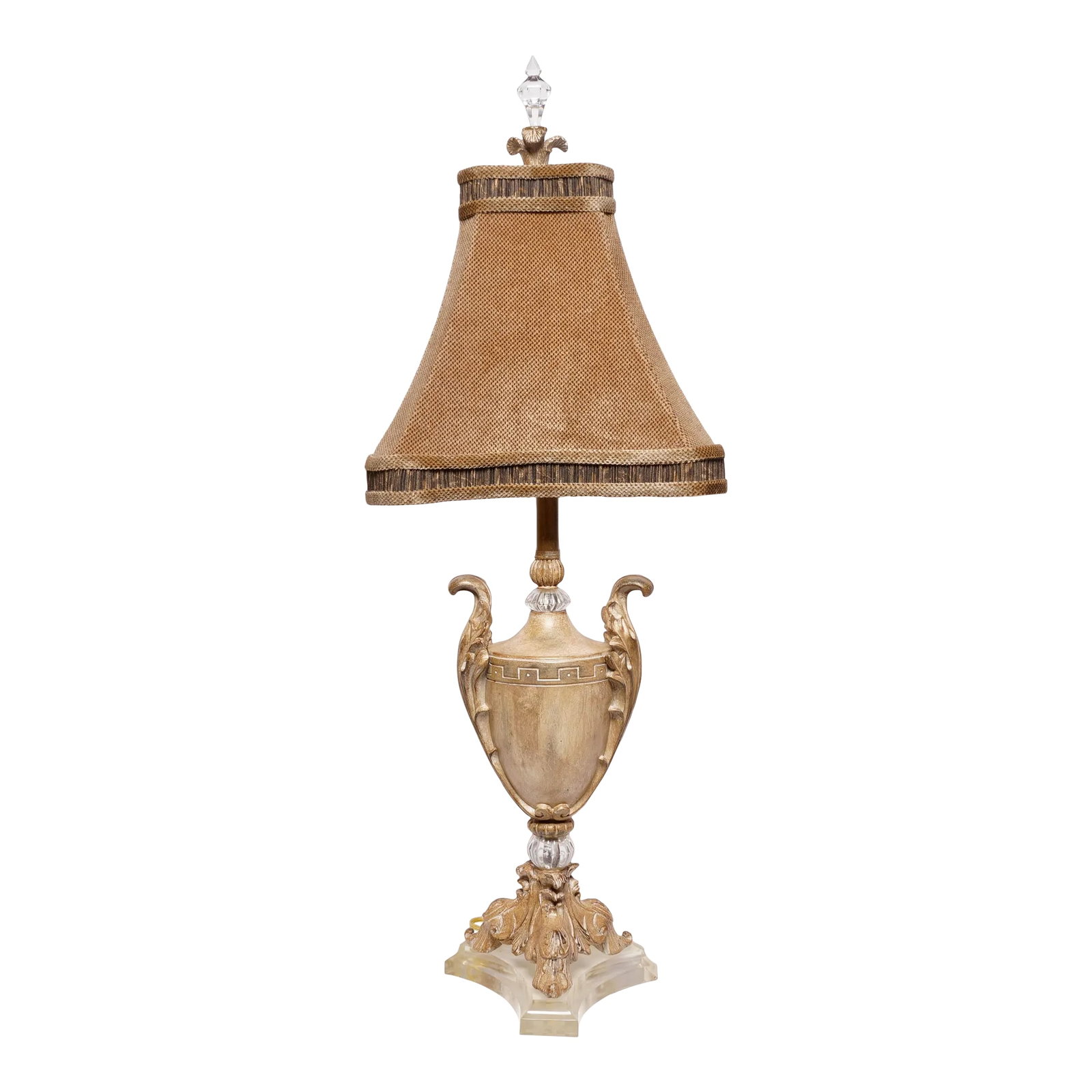 Late 20th Century French Urn and Lucite Table Lamp (1 of 10)