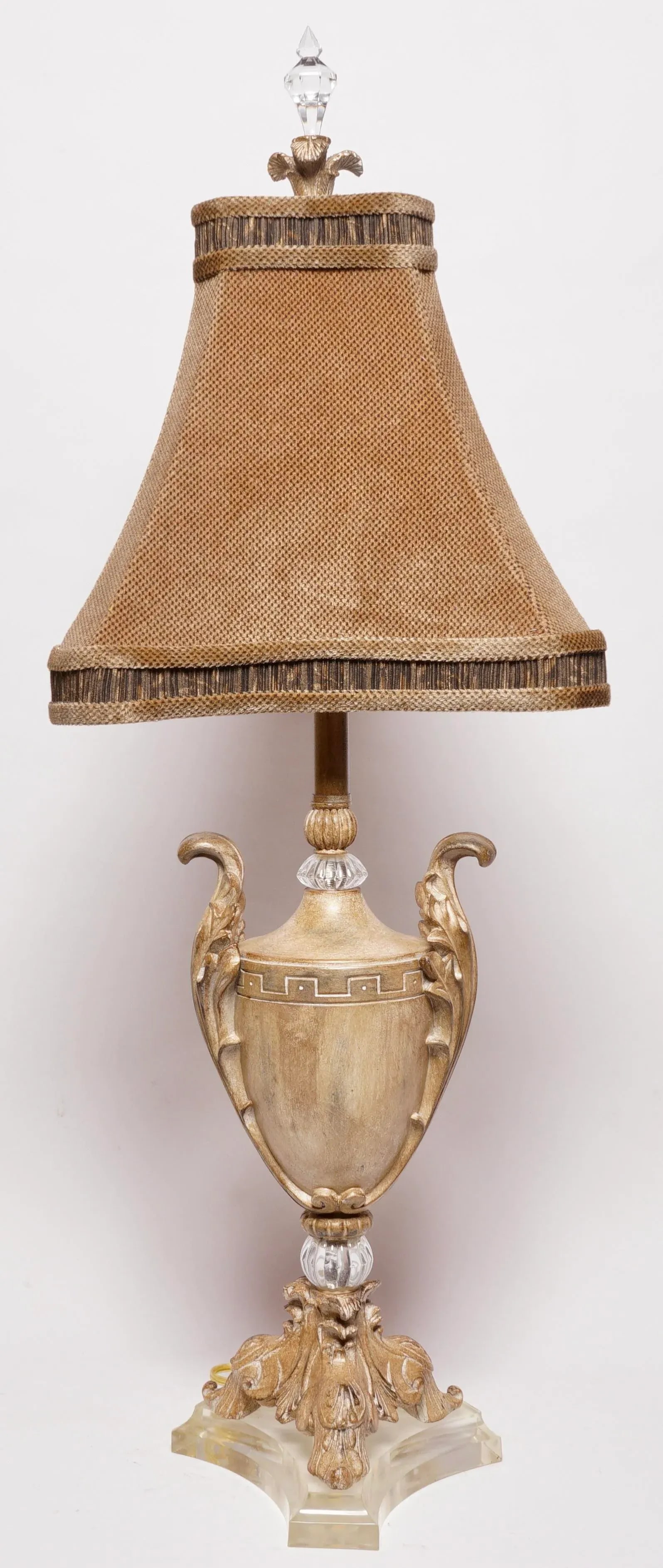Late 20th Century French Urn and Lucite Table Lamp - 2