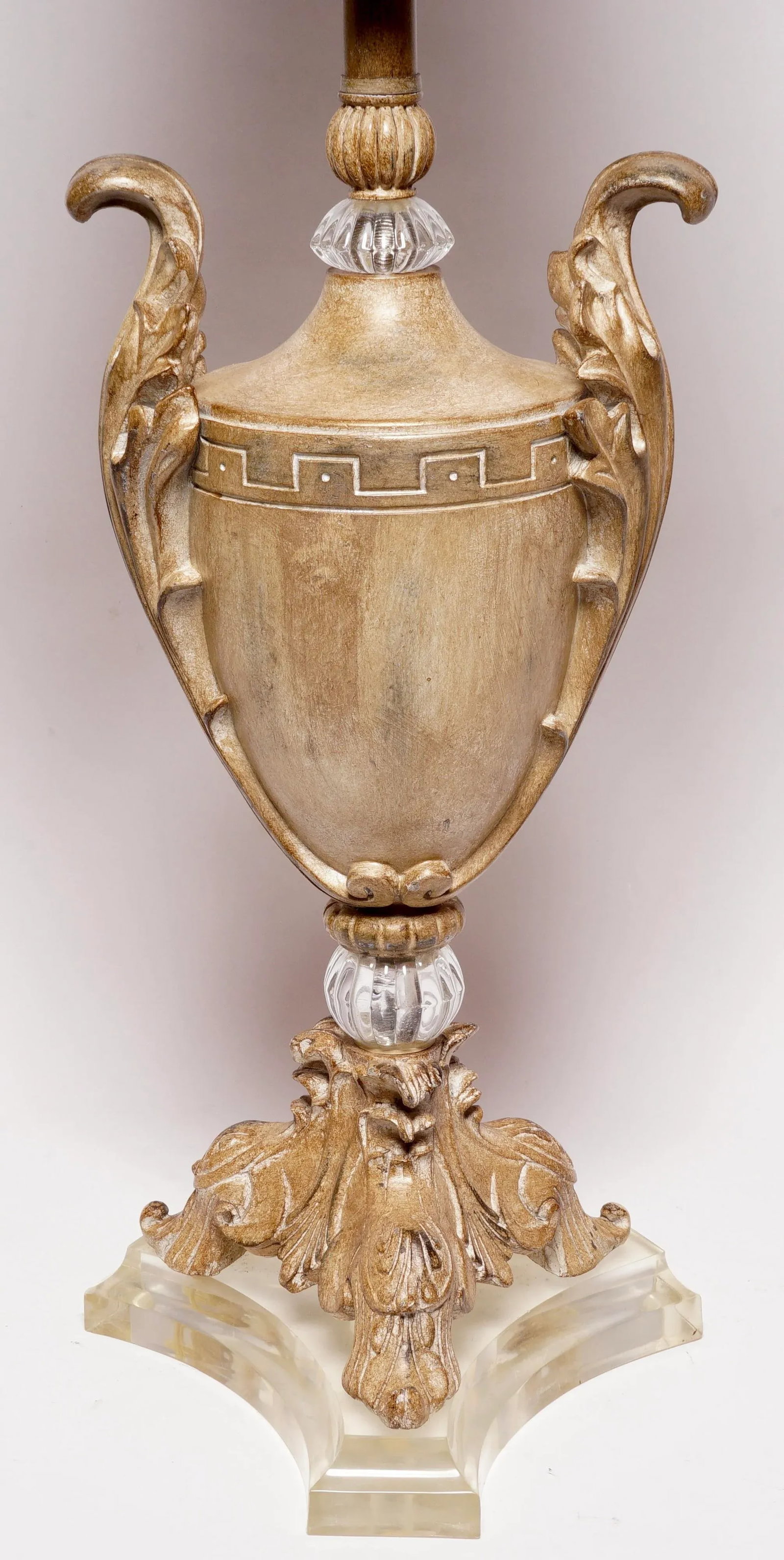 Late 20th Century French Urn and Lucite Table Lamp - 8