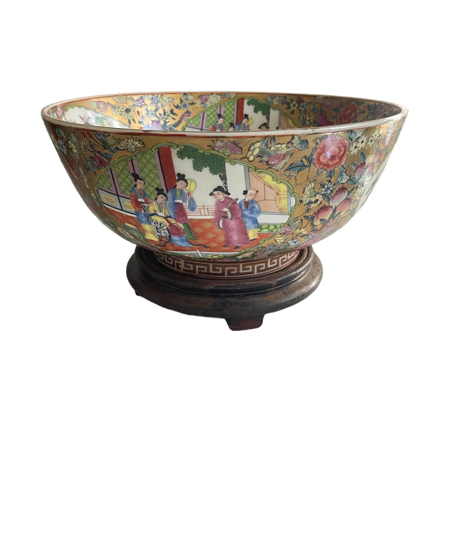 Chinese Famille Rose Medallion Porcelain Bowl - 2