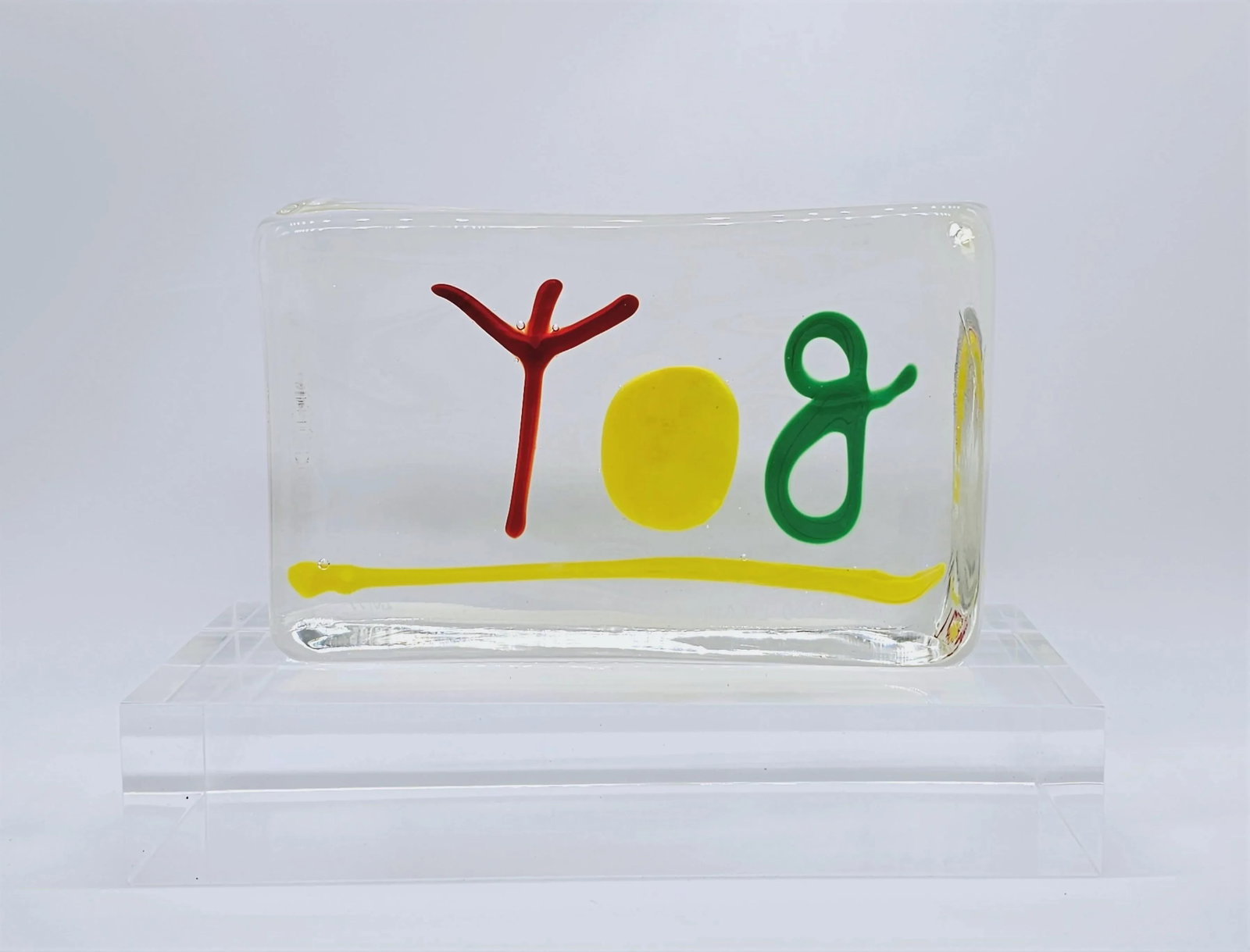1990s Murano Glass Limited Edition Brick by Riccardo Licata - 2