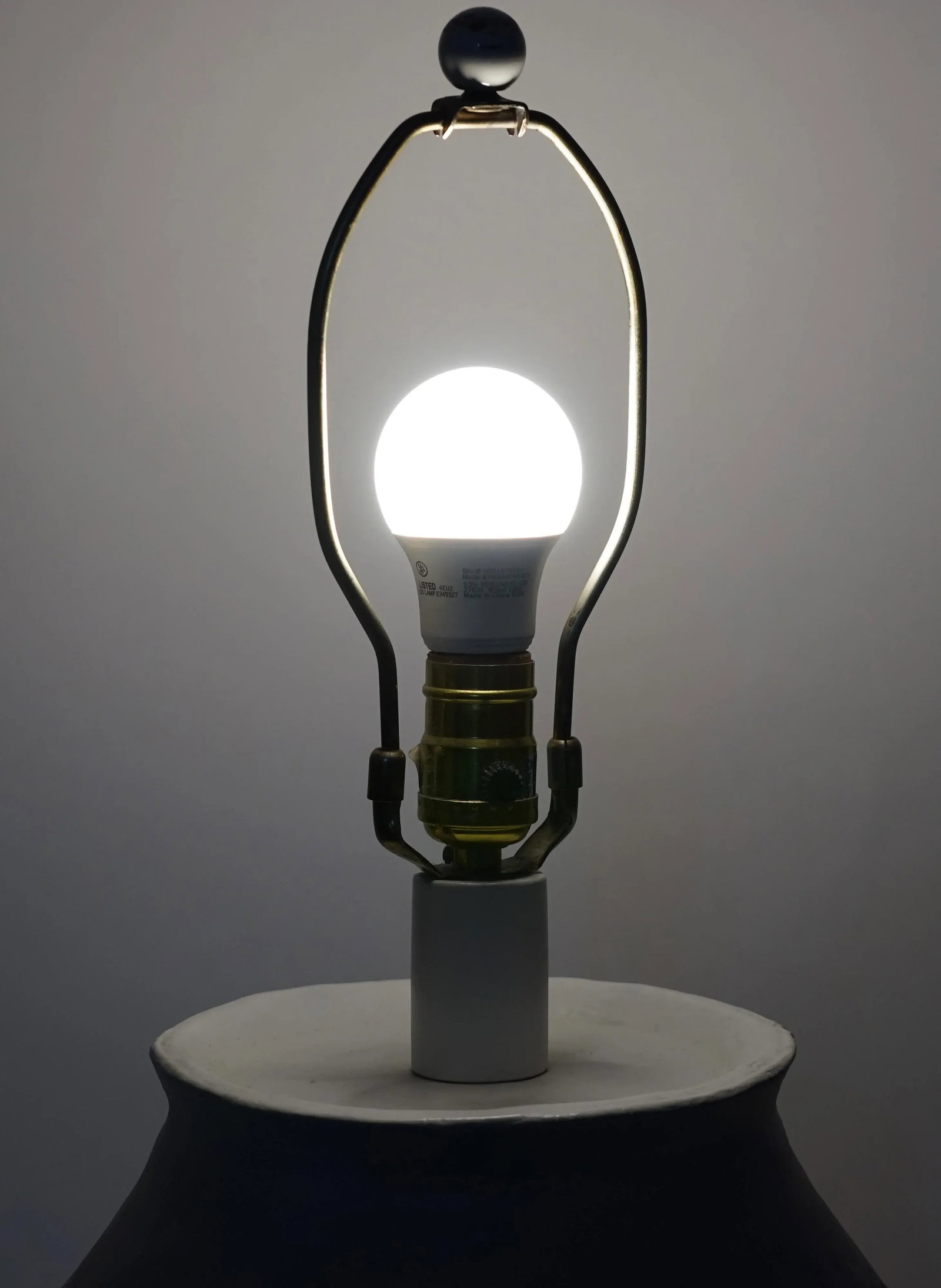 1980s Ceramic Tribal Design Table Lamp by Casual Lamps of California - 7