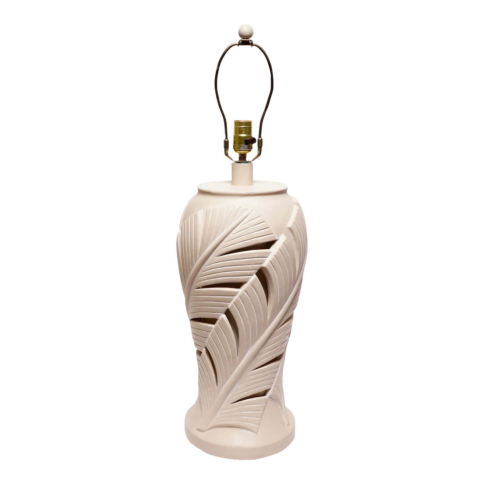 1980s Palm Beach Regency Style Ceramic Table Lamp by Sunset Lamps (1 of 9)