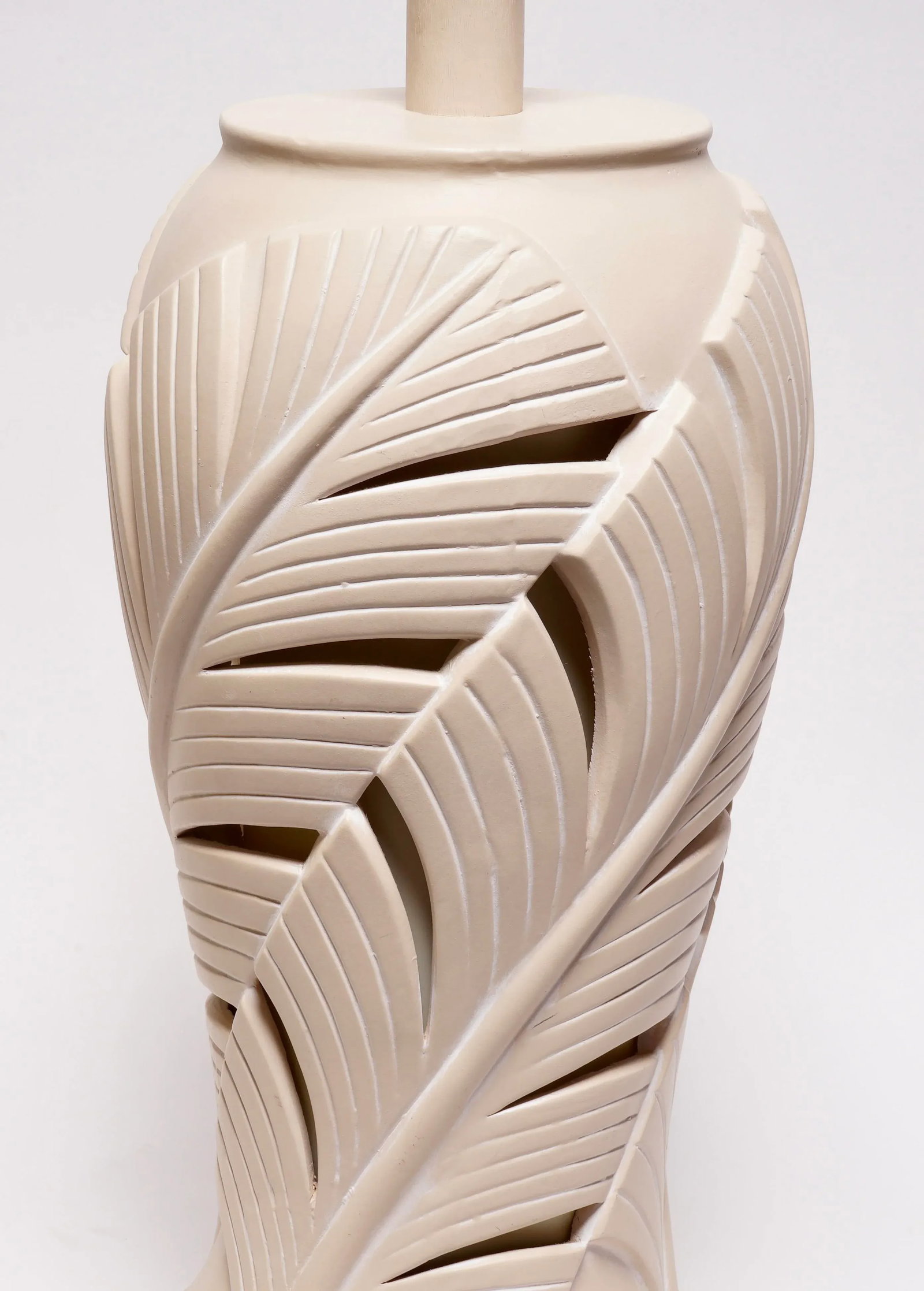 1980s Palm Beach Regency Style Ceramic Table Lamp by Sunset Lamps - 4