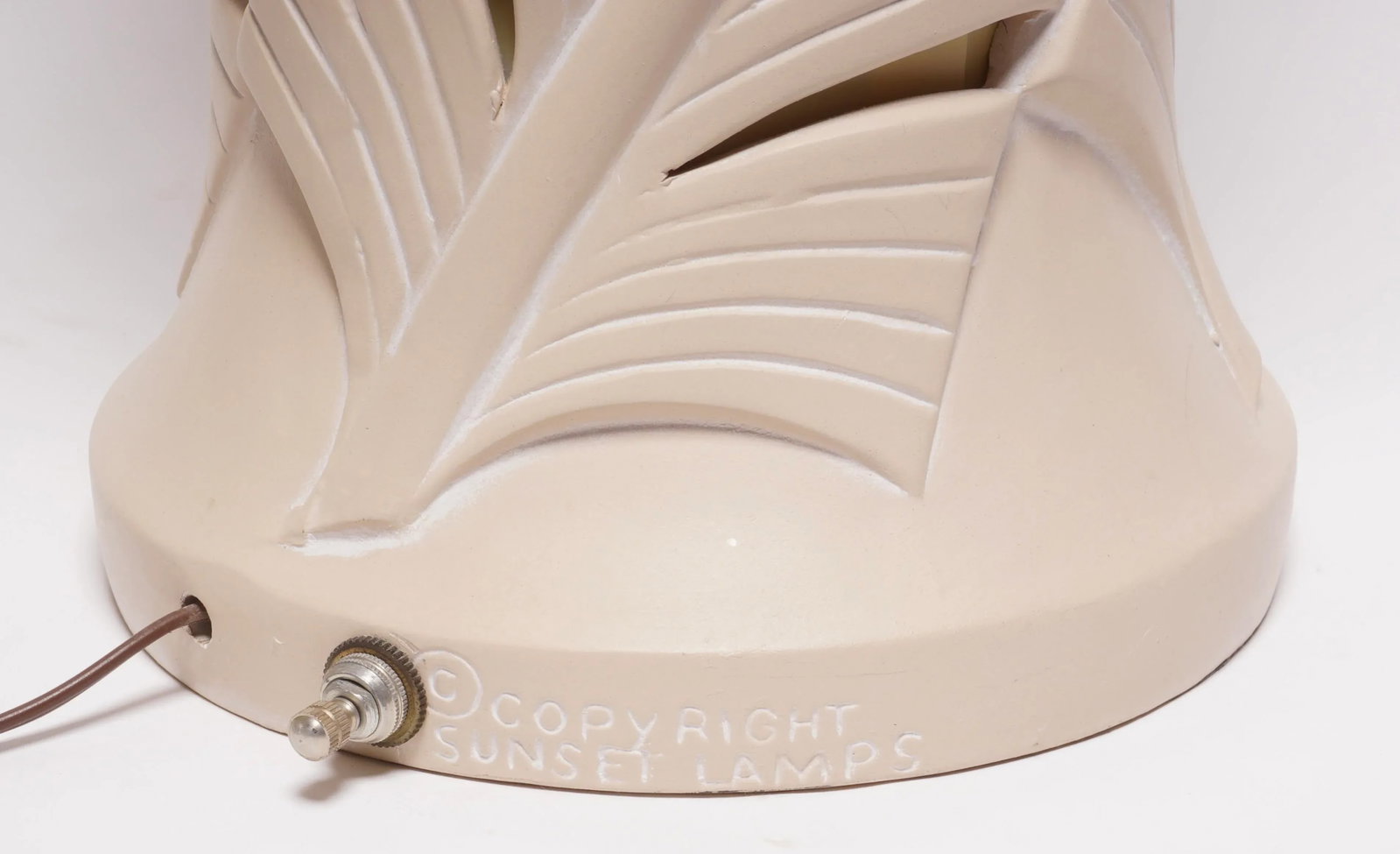 1980s Palm Beach Regency Style Ceramic Table Lamp by Sunset Lamps - 6