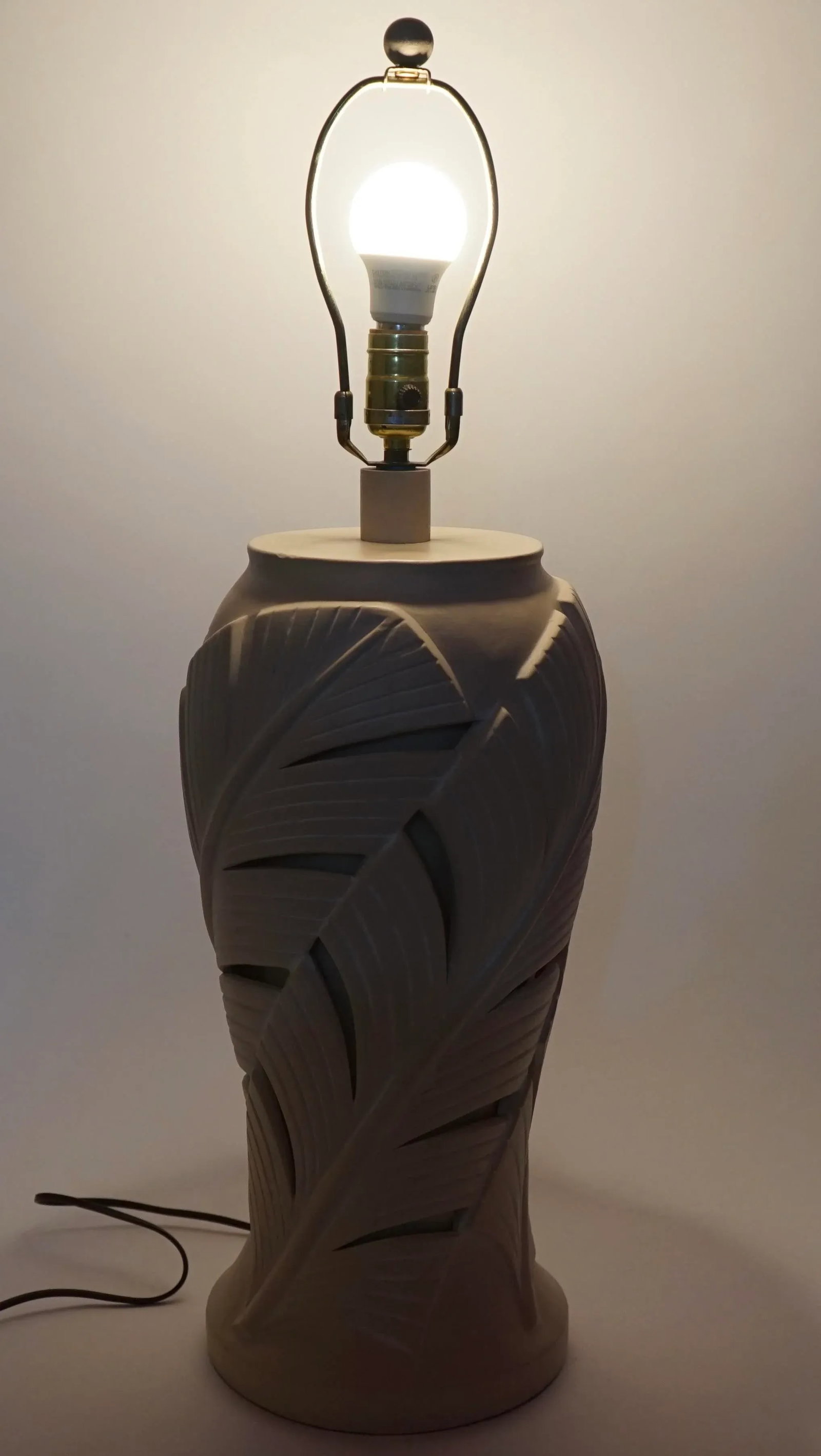 1980s Palm Beach Regency Style Ceramic Table Lamp by Sunset Lamps - 7