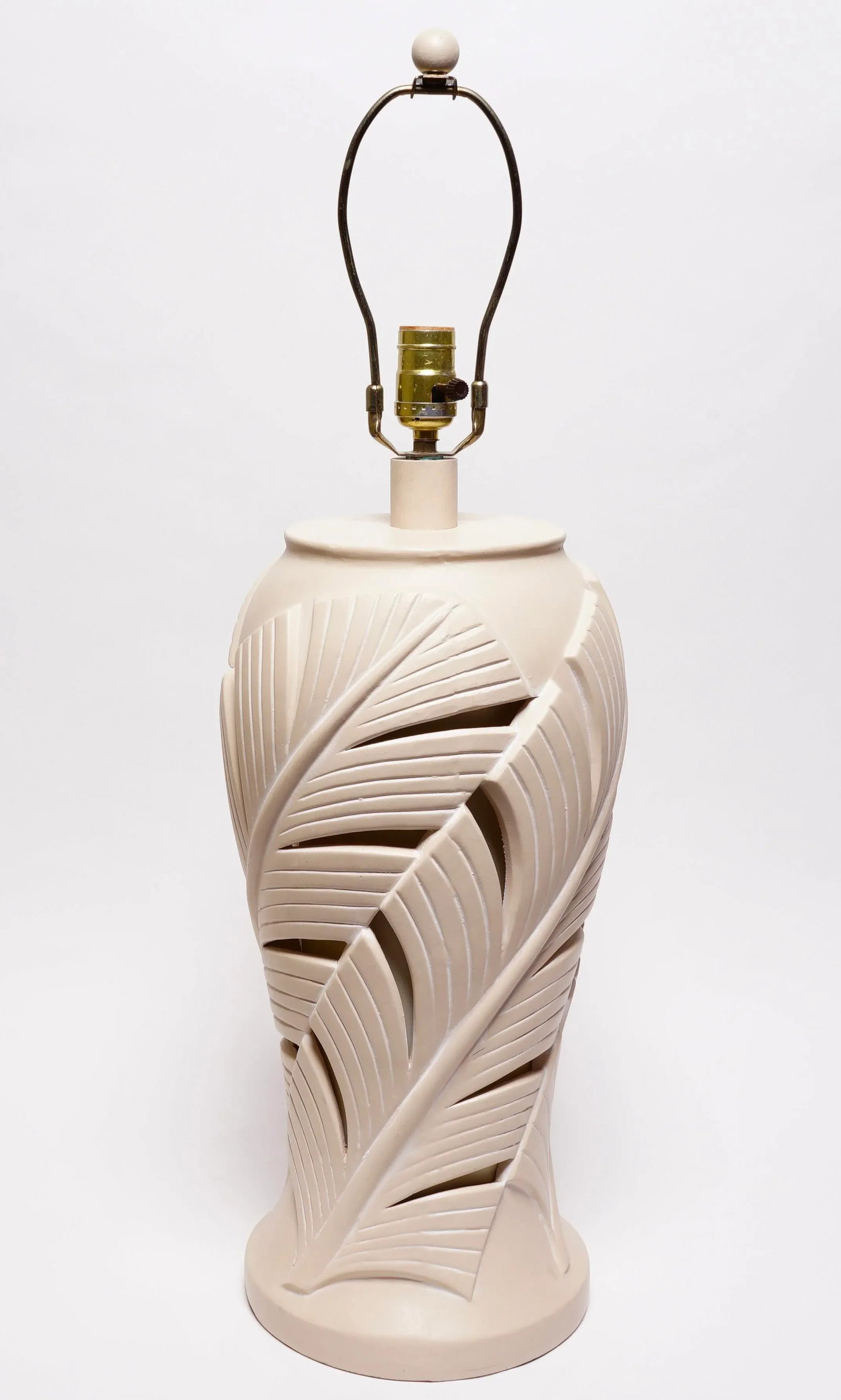 1980s Palm Beach Regency Style Ceramic Table Lamp by Sunset Lamps - 8