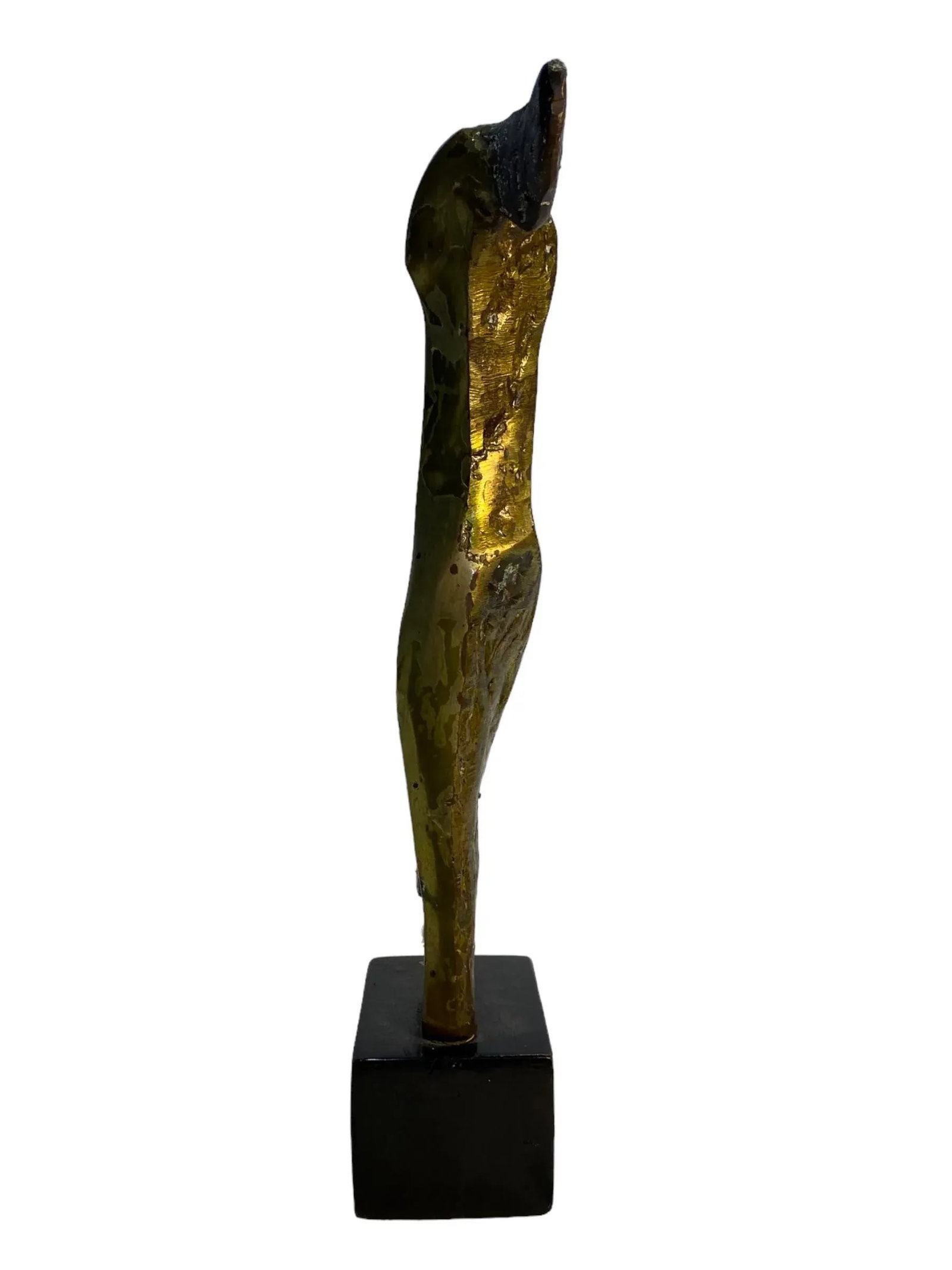 Mid 20 Century Abstract Figurative Brass Sculpture - 3