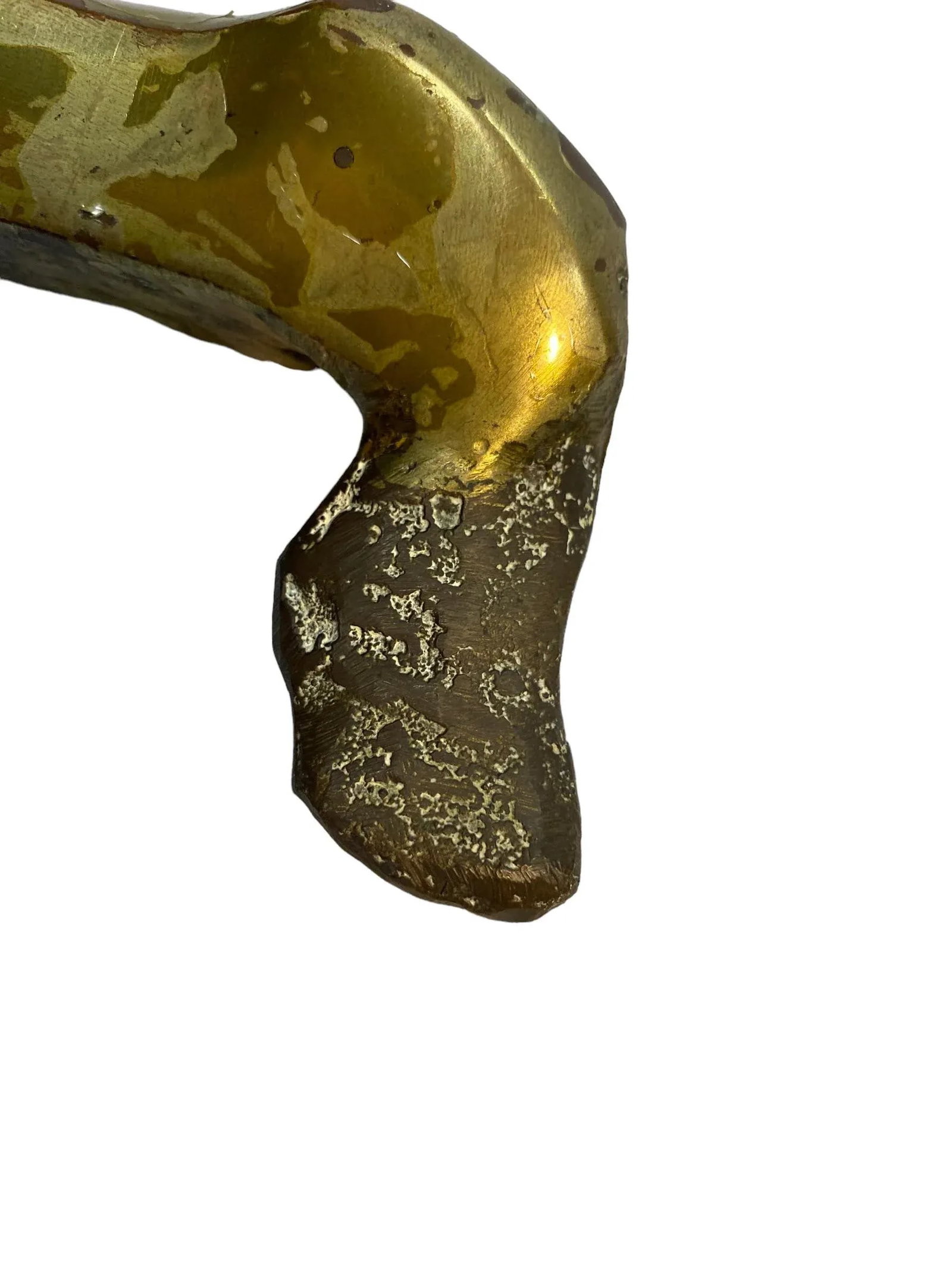 Mid 20 Century Abstract Figurative Brass Sculpture - 4
