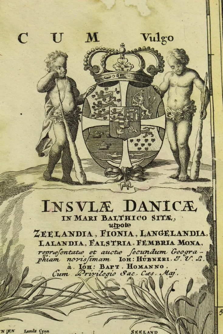 Johann Baptist Homann (1664-1724, Nuremberg) Map of Denmark, C. 1715-1730 - 4