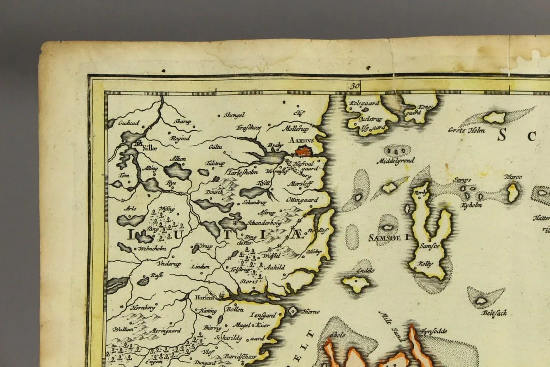 Johann Baptist Homann (1664-1724, Nuremberg) Map of Denmark, C. 1715-1730 - 7