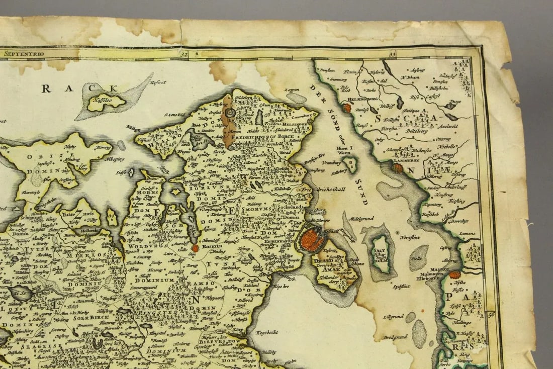 Johann Baptist Homann (1664-1724, Nuremberg) Map of Denmark, C. 1715-1730 - 8