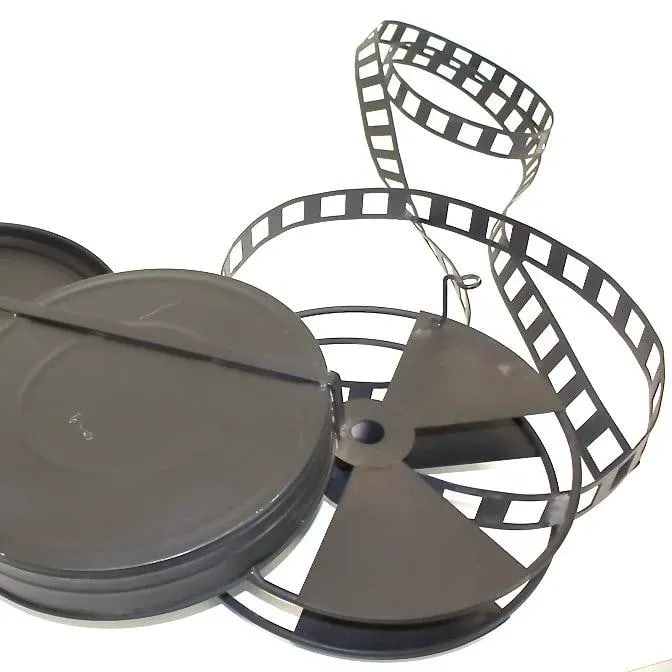 1990s Curtis Jere Blue Film Reel Wall Sculpture - 2