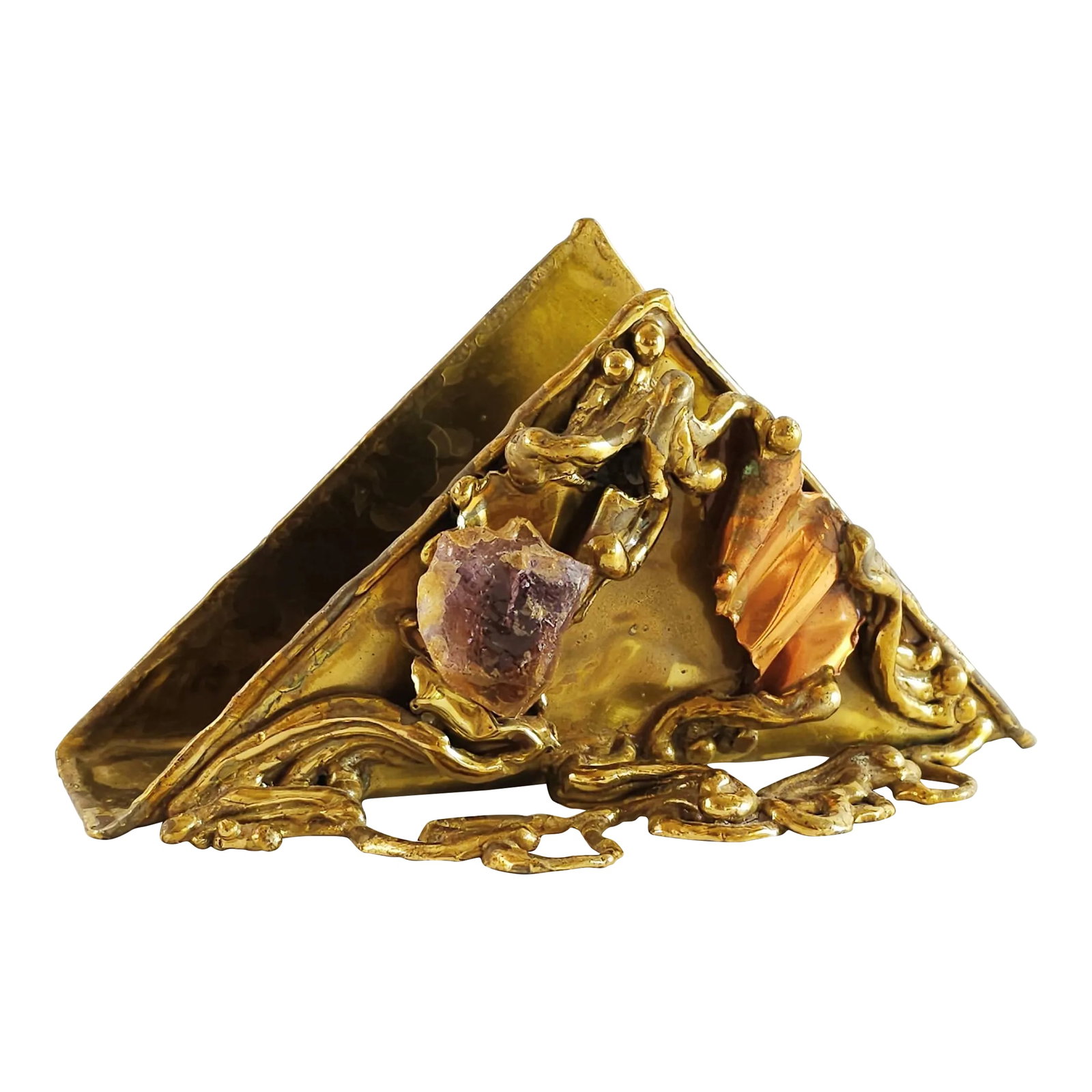 Vintage Copa Collection Letter Holder Desk Accessory: Letter/Napkin holder Retain Stoker: Copa Collection Made in Brazil Condition: Alterations: Original Condition Unaltered Imperfections: Some Imperfections Condition Notes: Good Condition,Original Condi