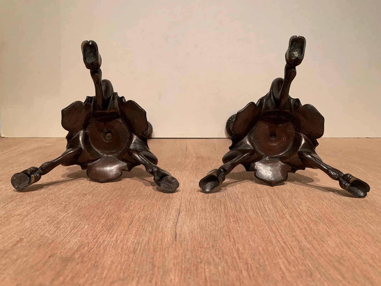 Vintage Brass Candlesticks- a Pair - 5