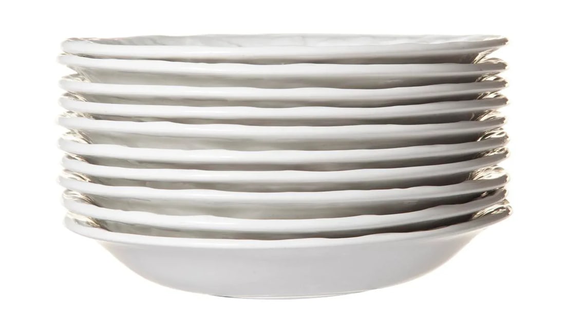 Burgess & Leigh English Ironstone Footed Teacups & Saucers Set/9 - 3