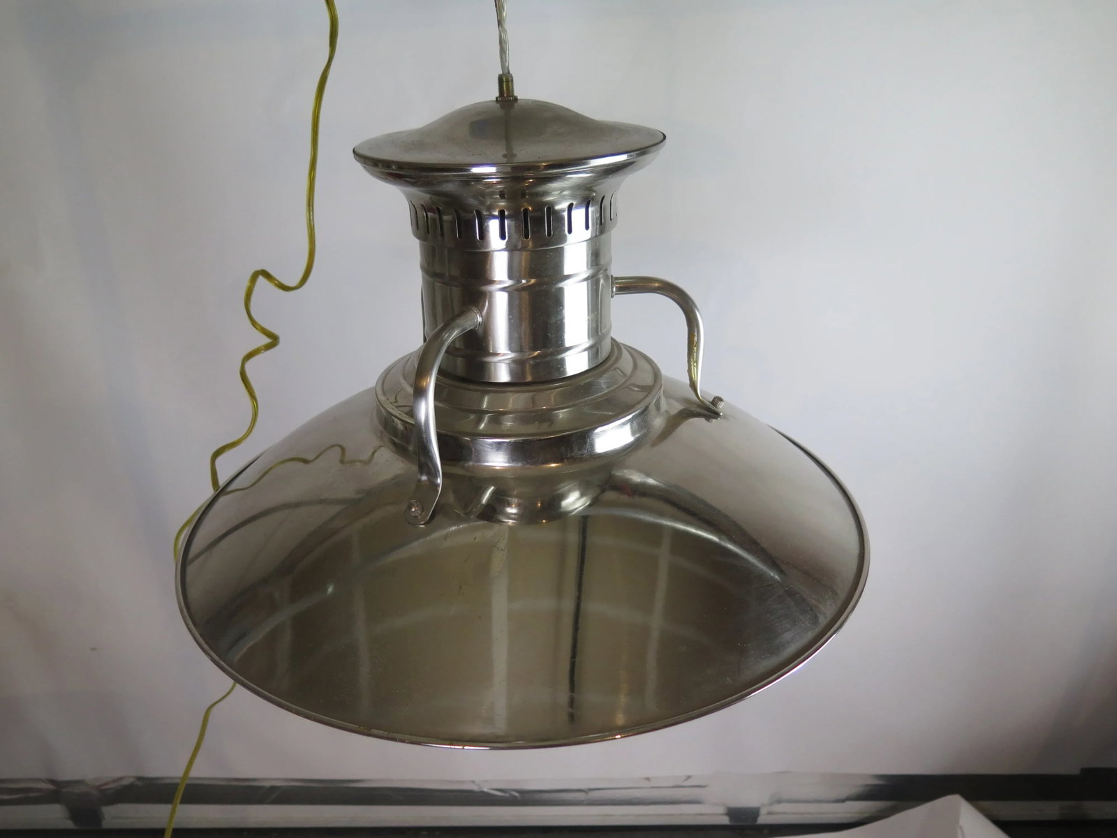 Large Vintage 1990s Stainless Steel Pendant - 6