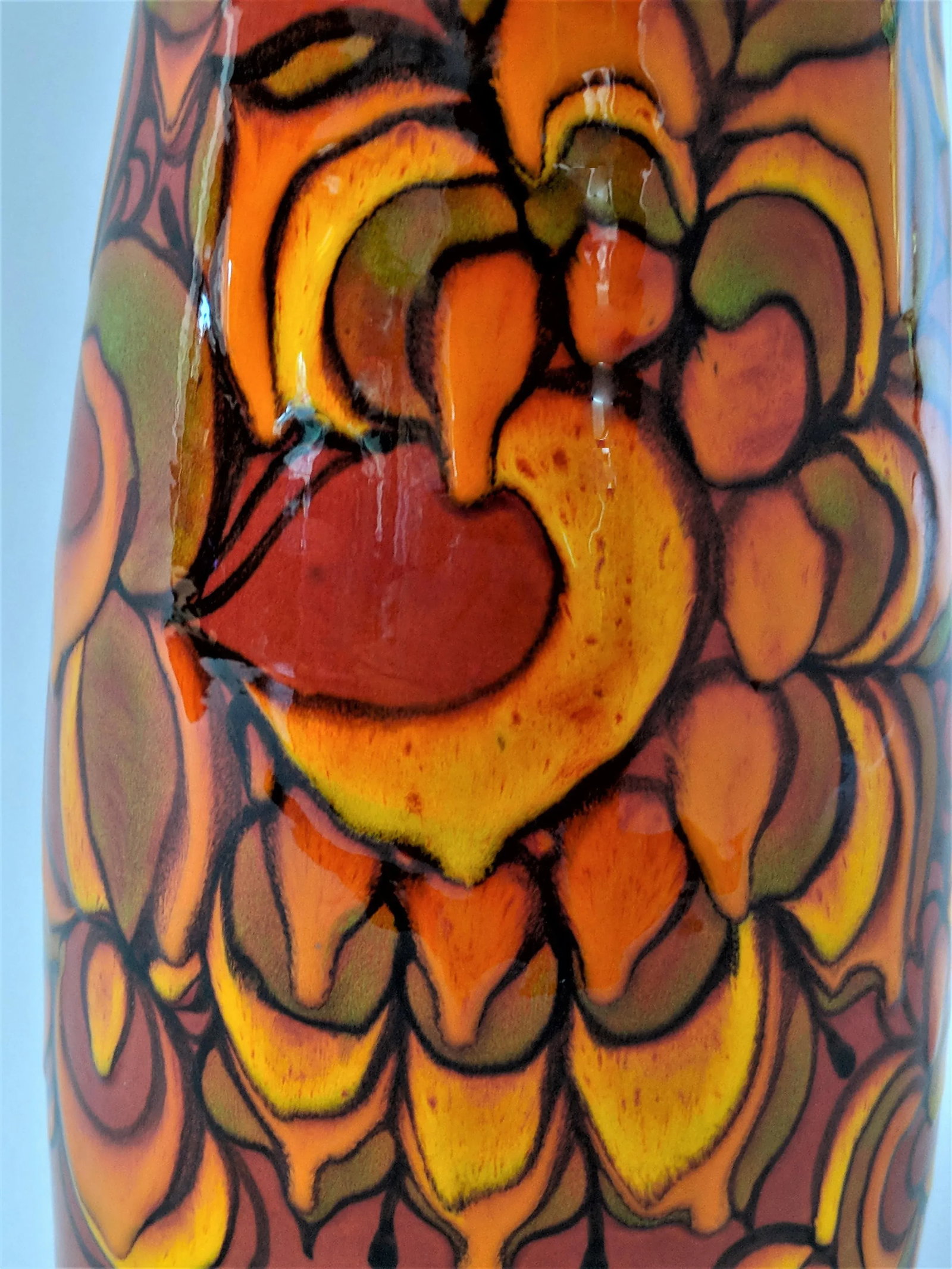 1980s Contemporary Poole Delphis Ceramic Vase - 10
