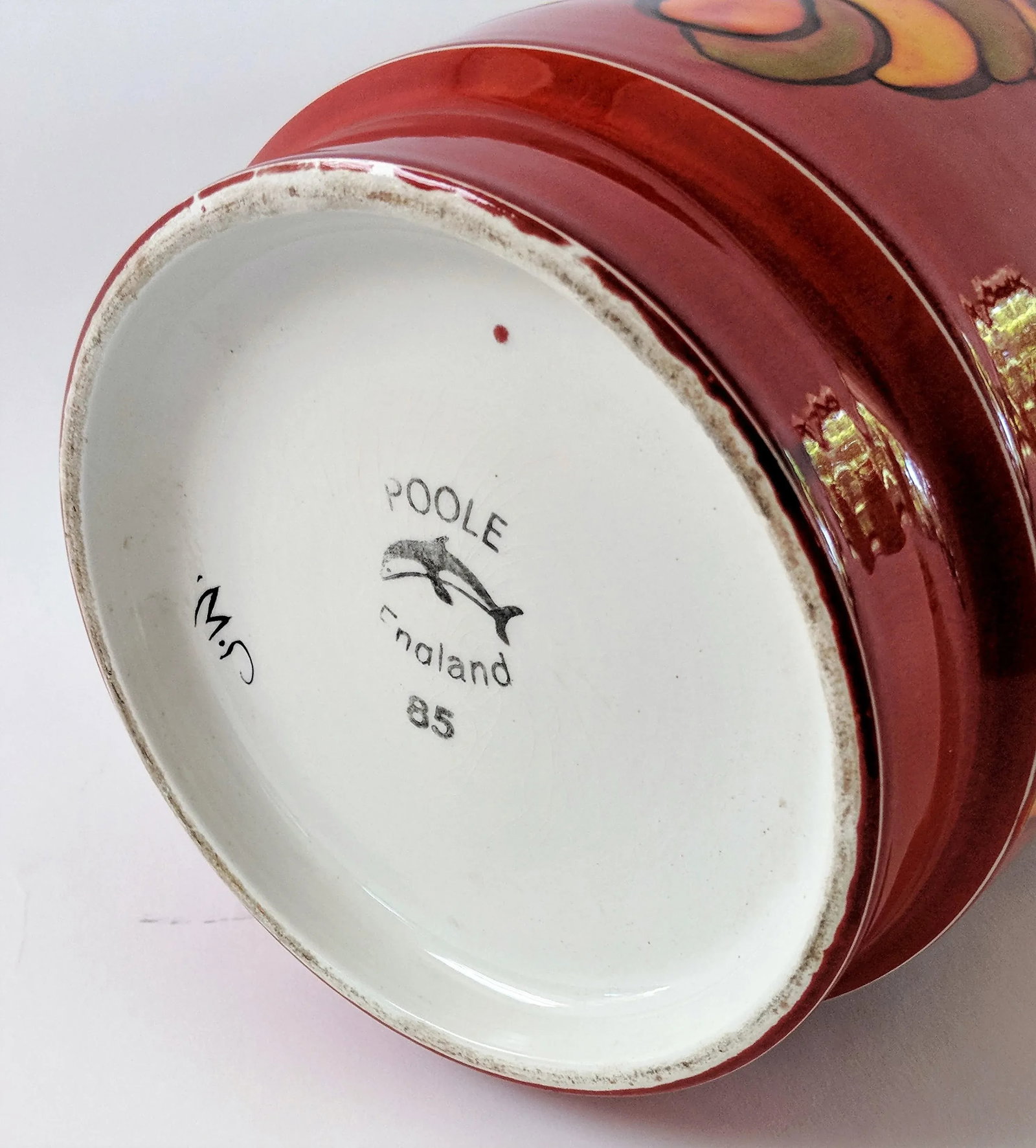 1980s Contemporary Poole Delphis Ceramic Vase - 6