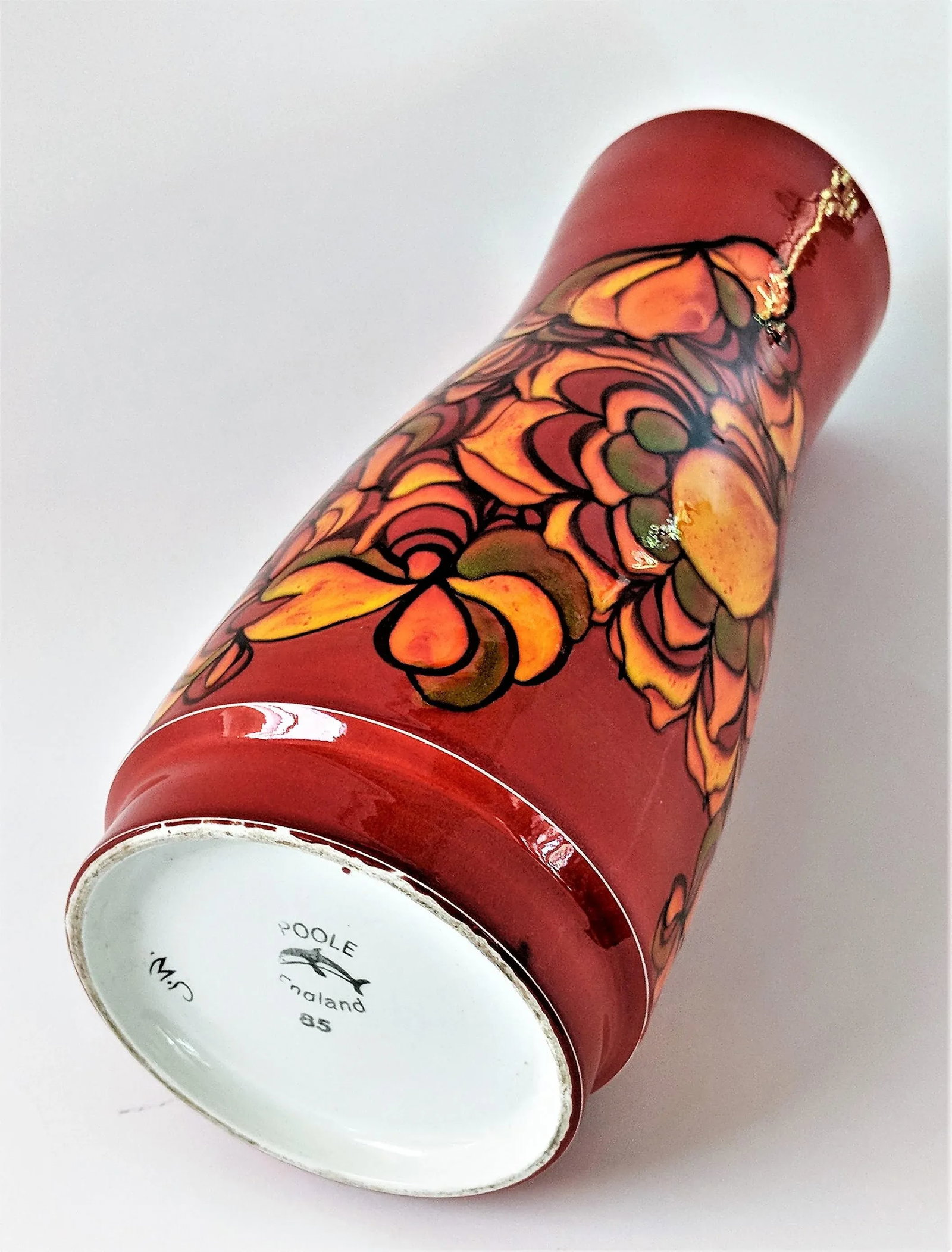 1980s Contemporary Poole Delphis Ceramic Vase - 7