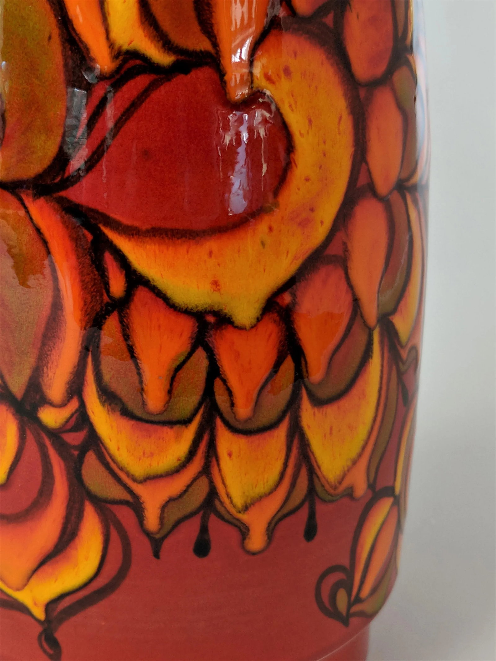 1980s Contemporary Poole Delphis Ceramic Vase - 9