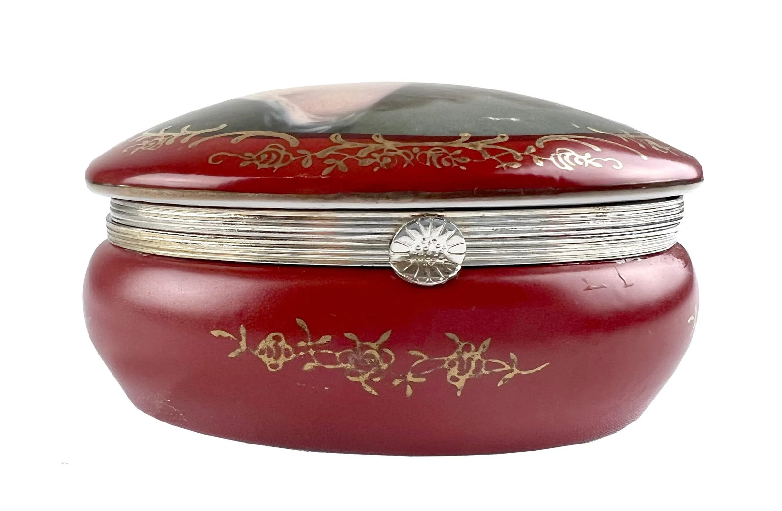 18th Century Limoges Fleur De Lis Trinket Box - 2
