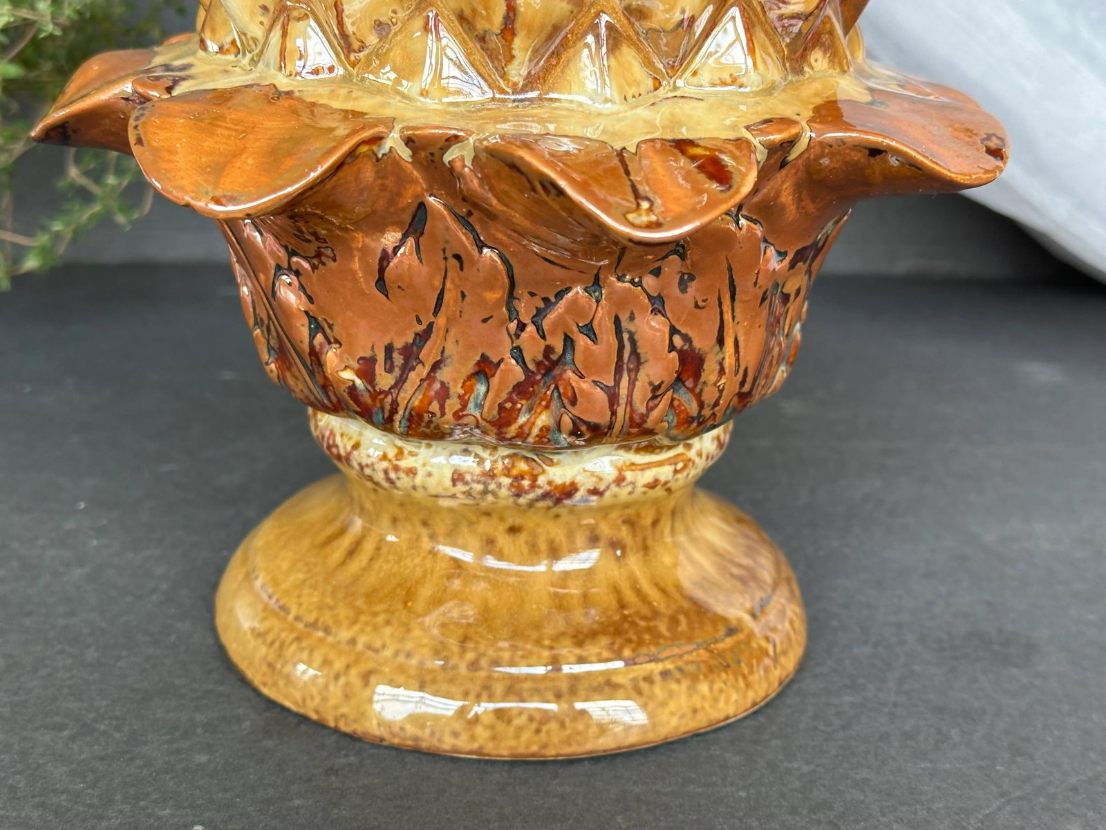 Ceramic Pineapple Table Centerpiece Ornament - 5