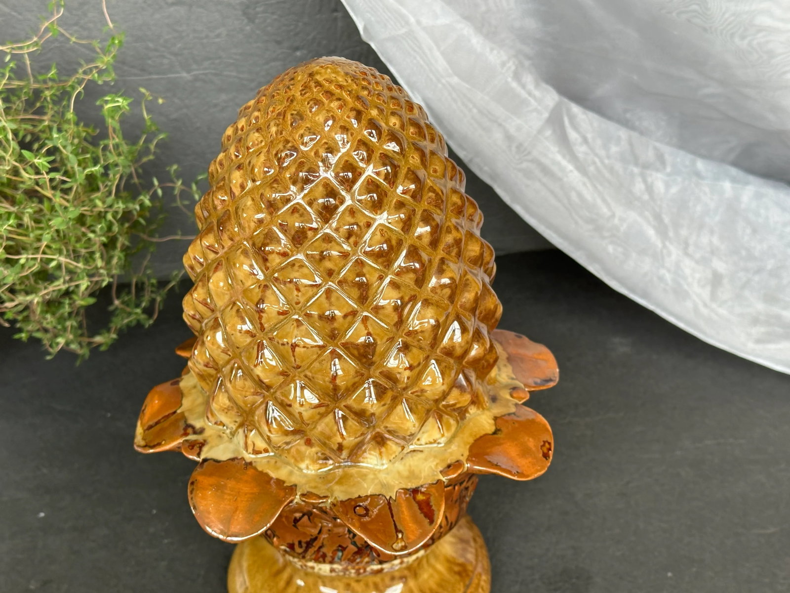 Ceramic Pineapple Table Centerpiece Ornament - 9