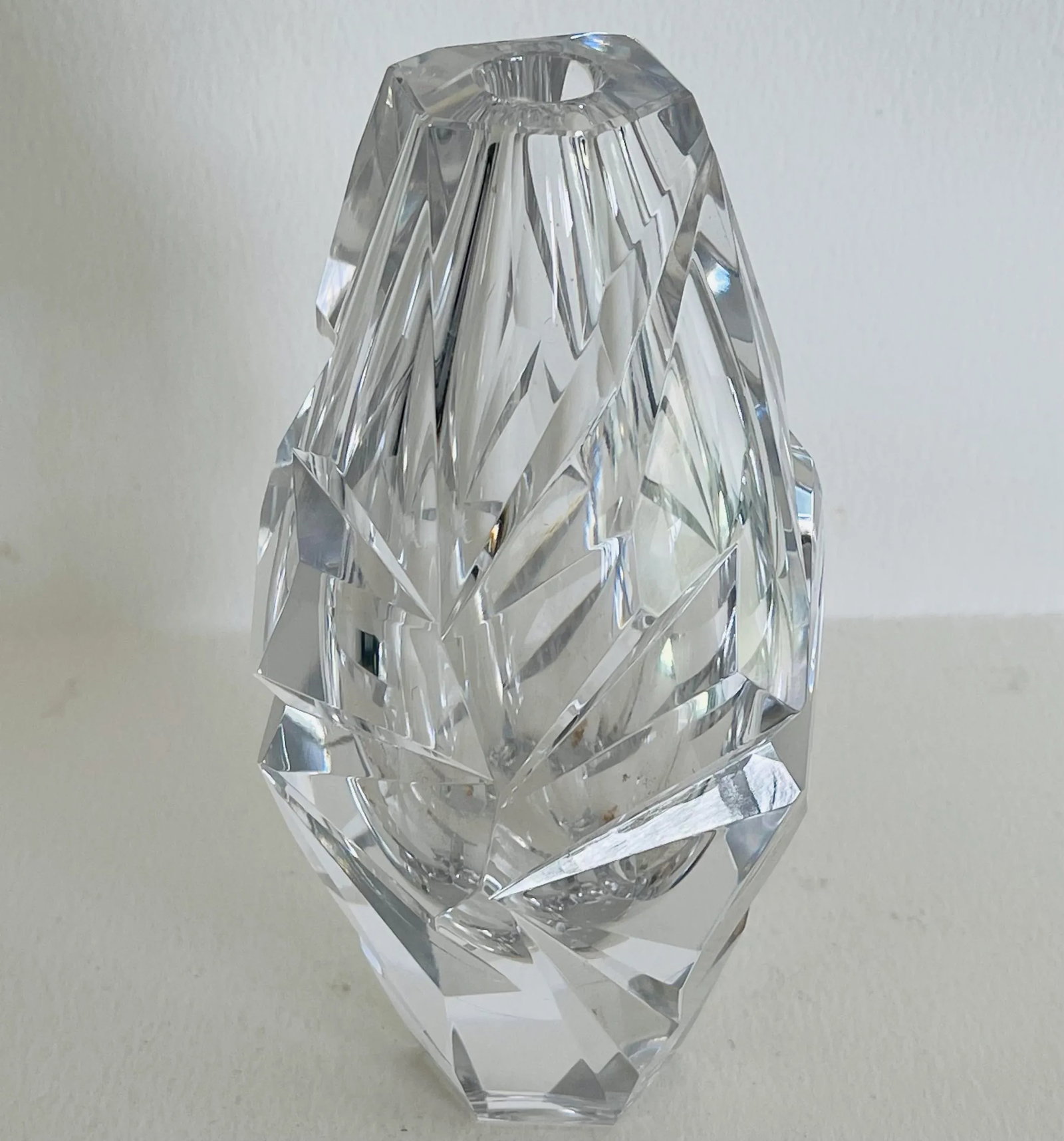 1960s Vicke Lindstrand for Kosta Boda Cut Glass Vase Sweden - 2