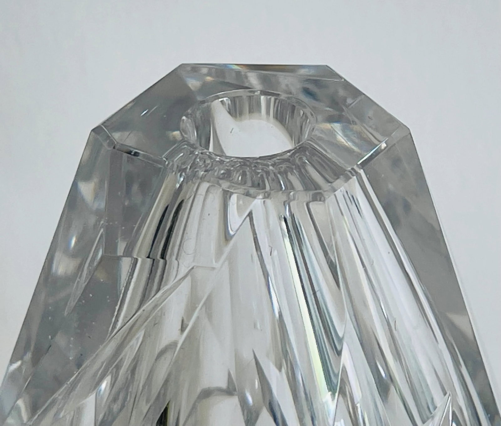 1960s Vicke Lindstrand for Kosta Boda Cut Glass Vase Sweden - 4