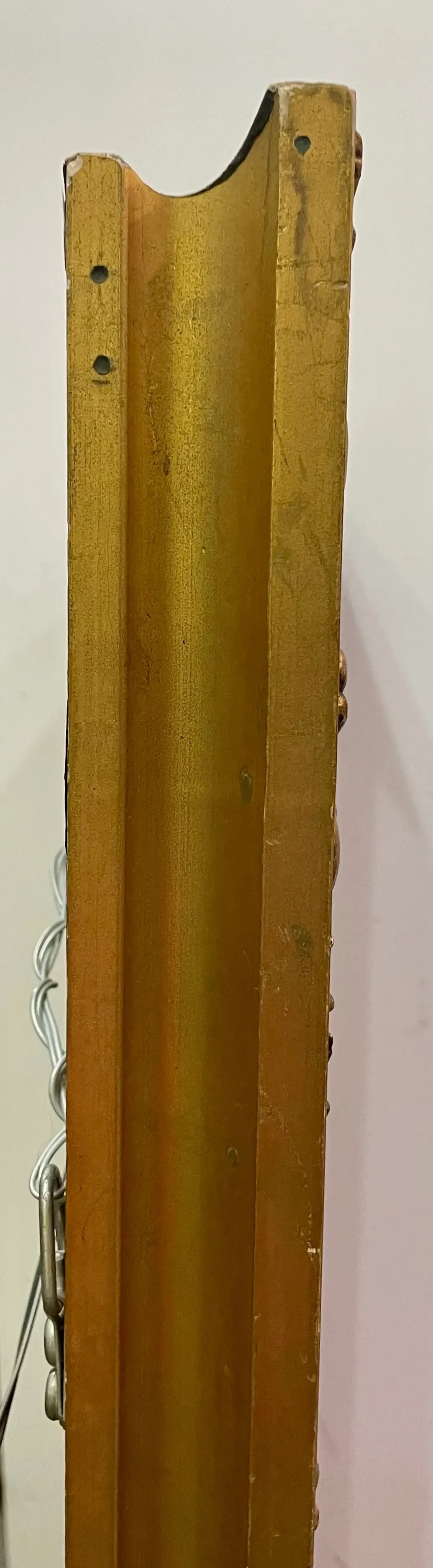 Late 20th Century Ornate Gold Wood Medallion Beveled Hanging Wall Mirror - 3