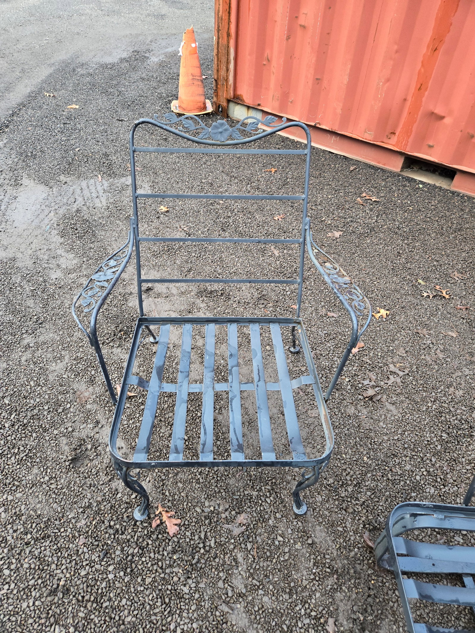 Vintage Wrought Iron Patio Chairs - Set of 2 - 6